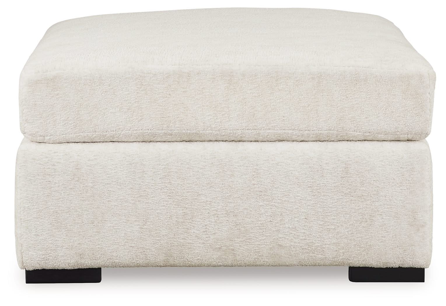 Chessington - Oversized Accent Ottoman - Ivory - Image 4