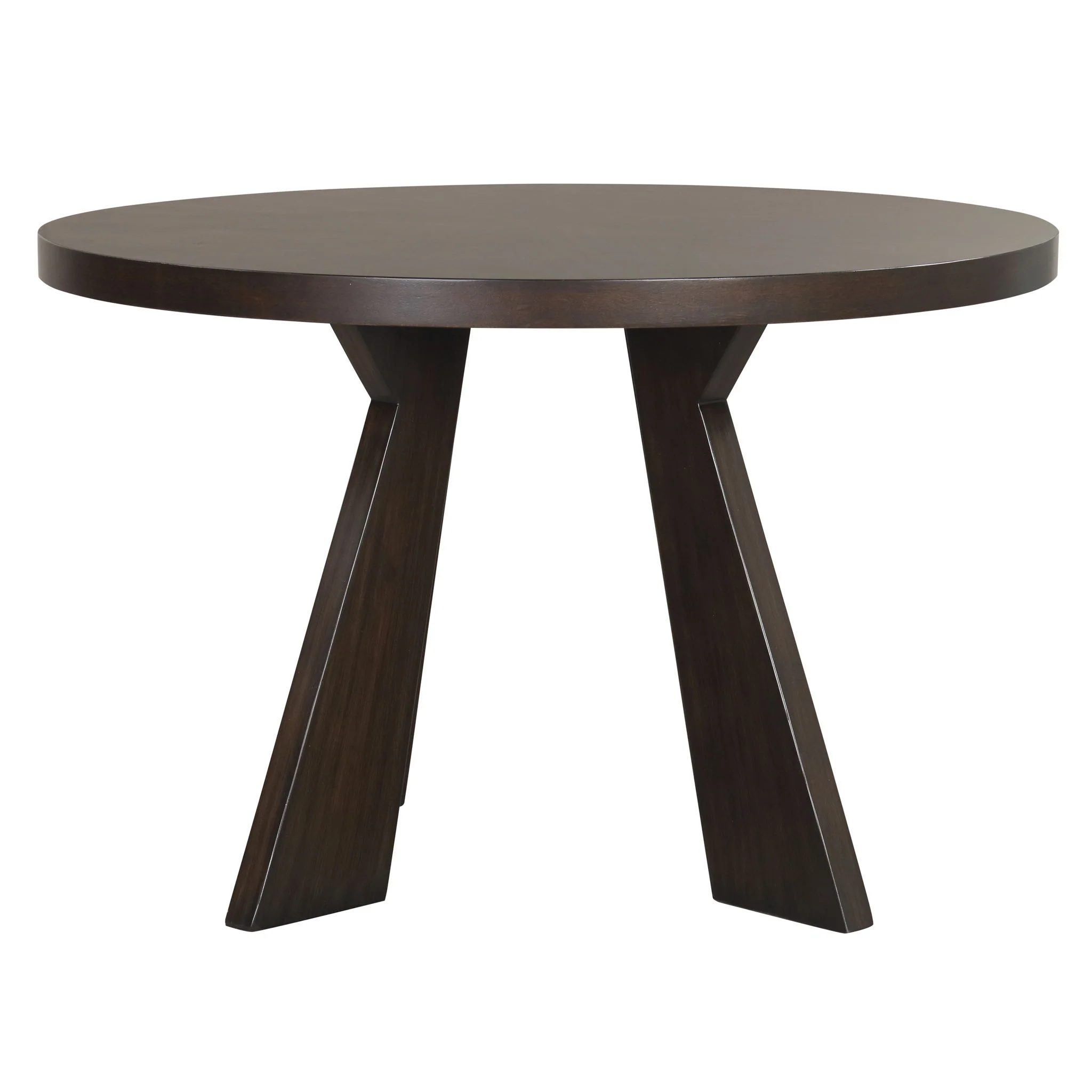 Chestnut Ridge - 5 Piece Dining Room Set (Round 47" Table & 4 Chairs) - Brown / Beige - Image 4