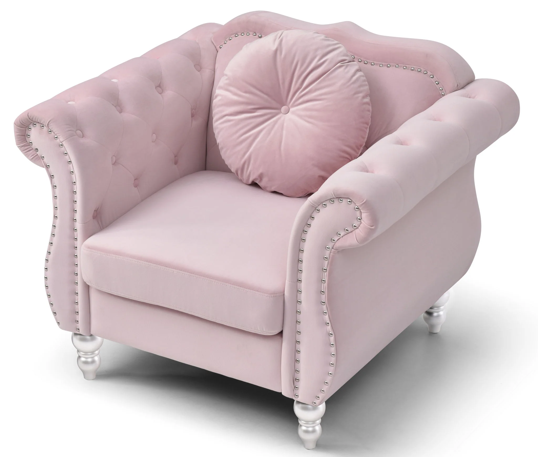 Chic Transitional Flared Arm Chair - Image 11