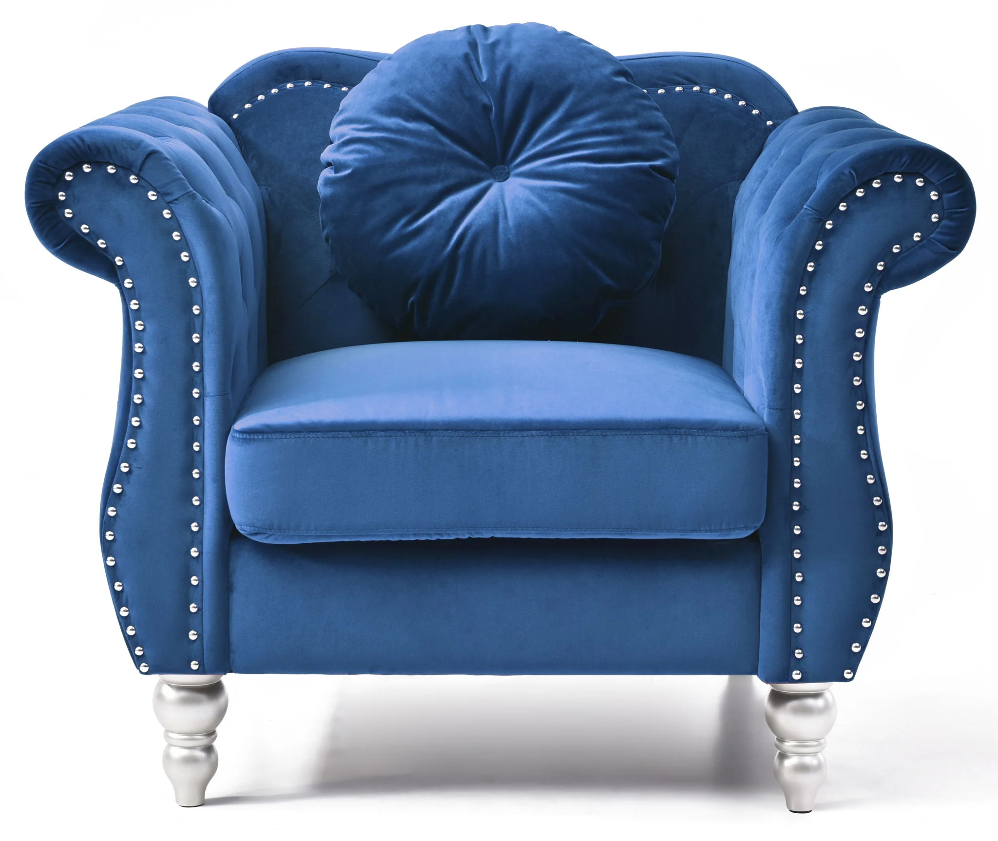 Chic Transitional Flared Arm Chair - Image 14