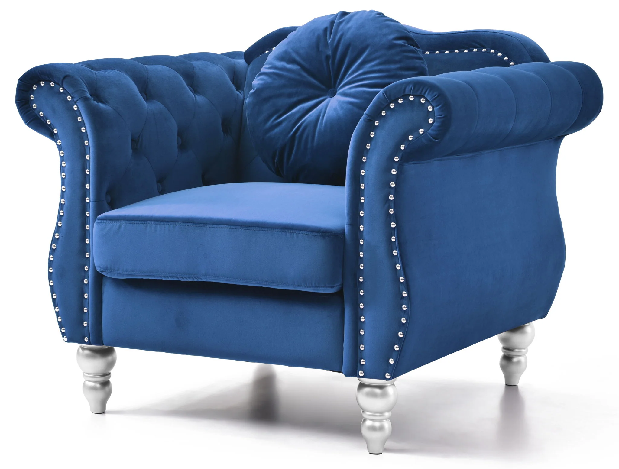 Chic Transitional Flared Arm Chair - Image 15