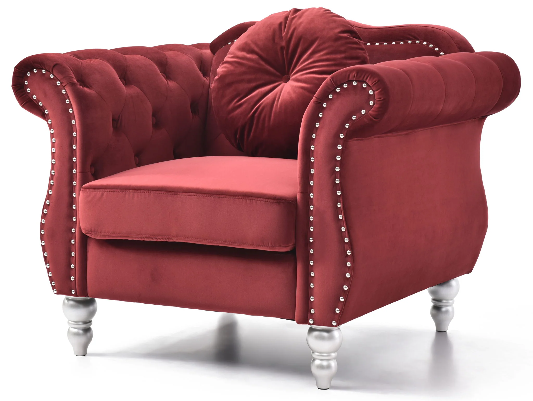 Chic Transitional Flared Arm Chair - Image 21