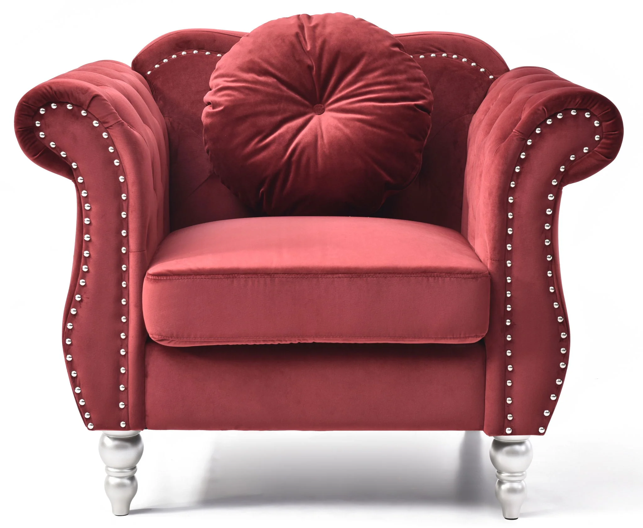 Chic Transitional Flared Arm Chair - Image 23
