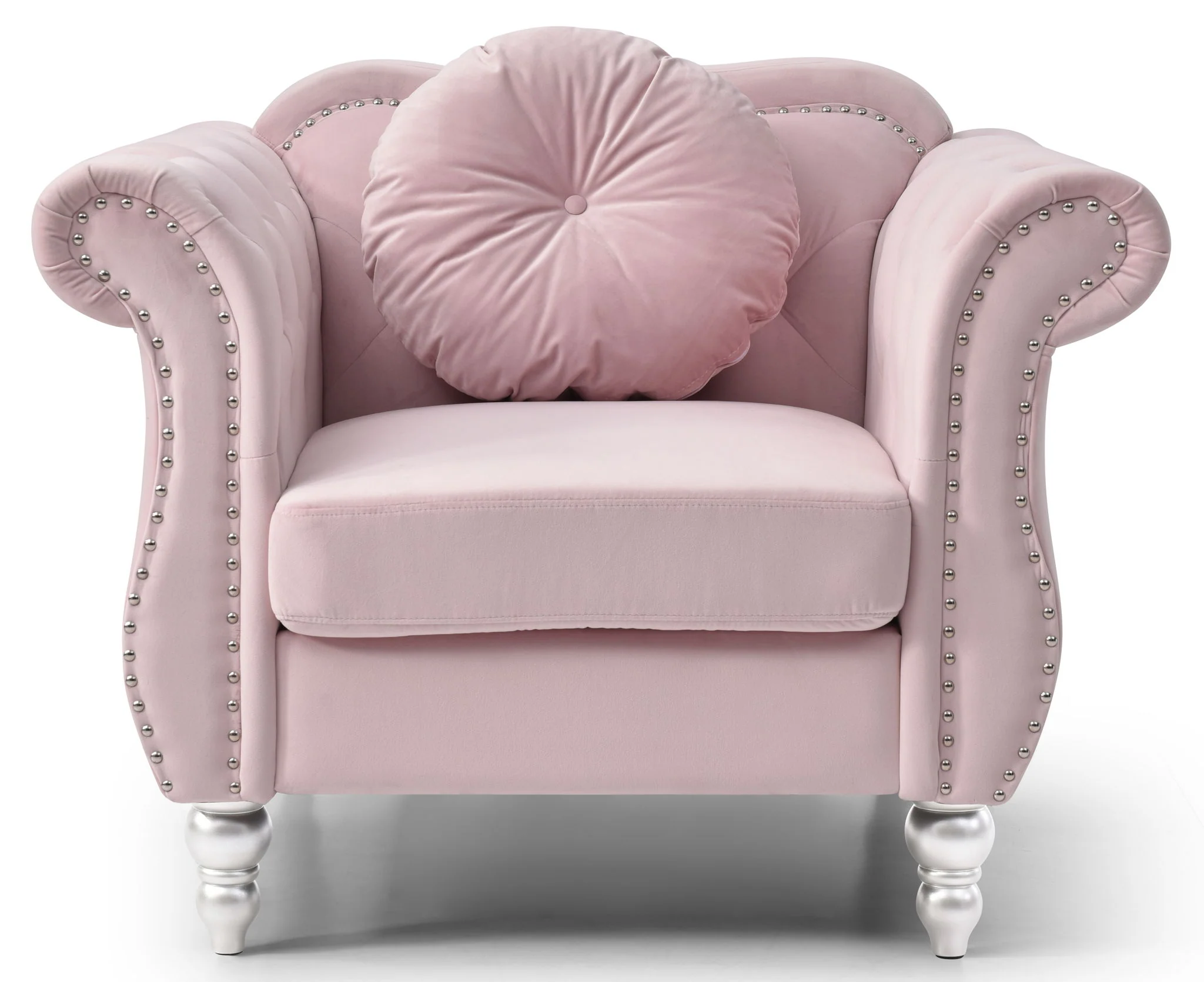 Chic Transitional Flared Arm Chair - Image 9