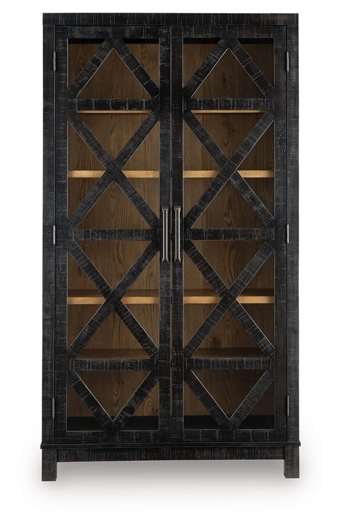 Christop - Accent Cabinet - Black / Brown - Image 3