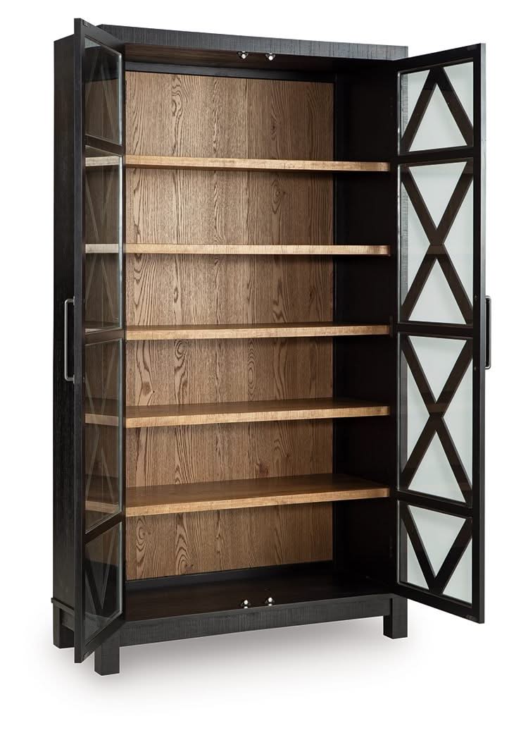 Christop - Accent Cabinet - Black / Brown - Image 4