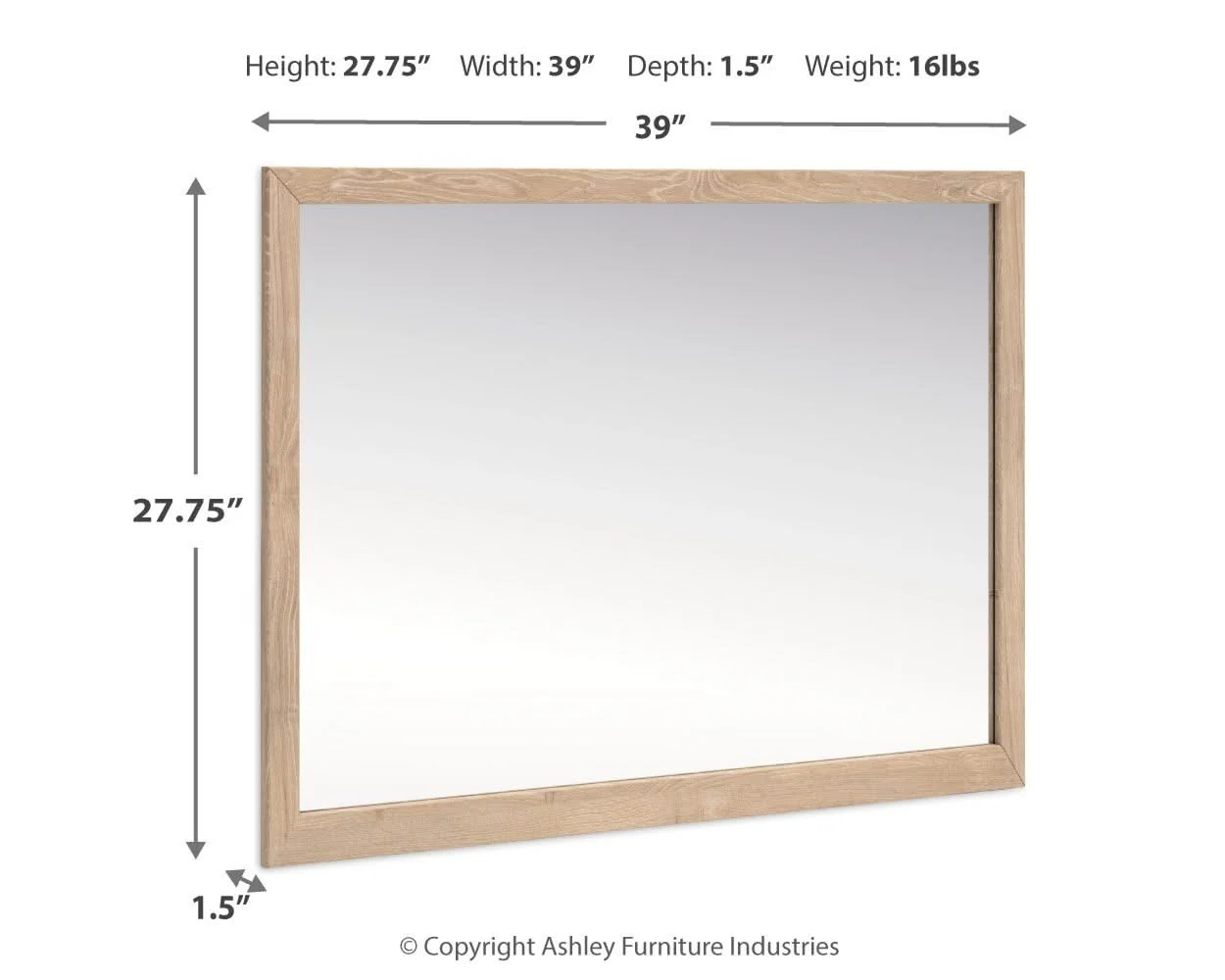 Cielden - Bedroom Mirror - Tan - Image 2