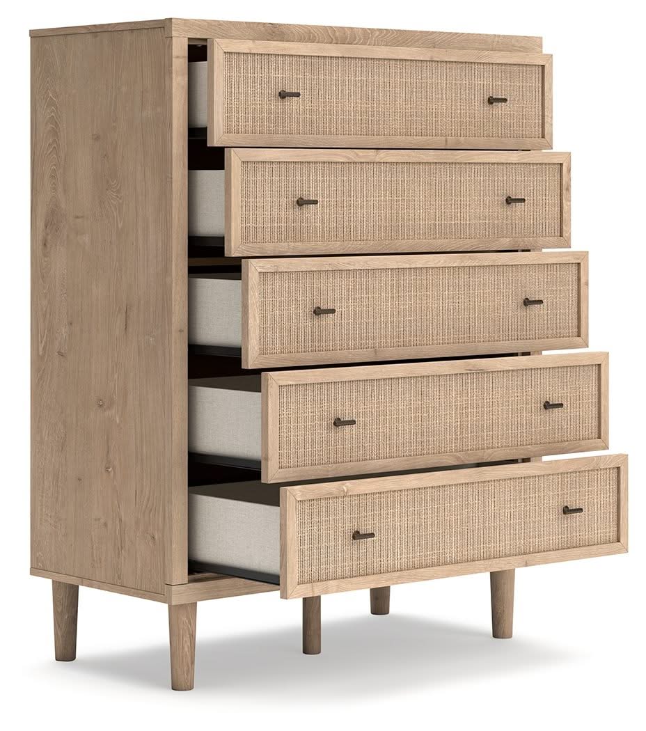 Cielden - Five Drawer Wide Chest - Two-Tone - Image 2