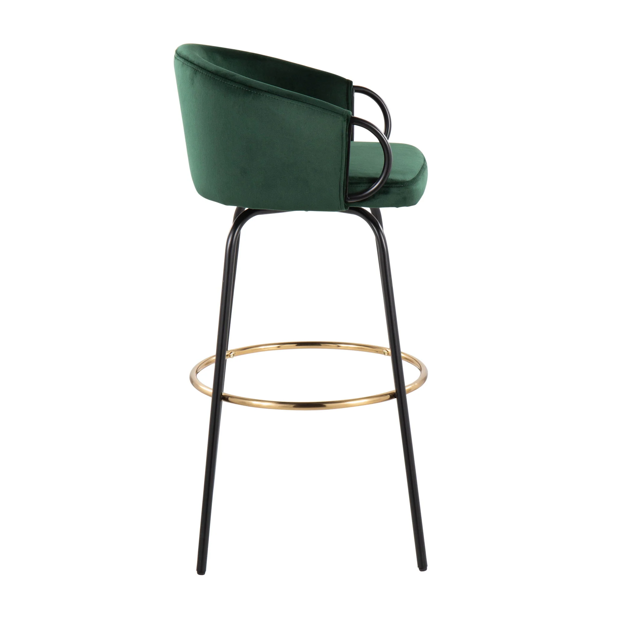 Claire - Contemporary / Glam Barstool With Footrest (Set of 2) - Image 5