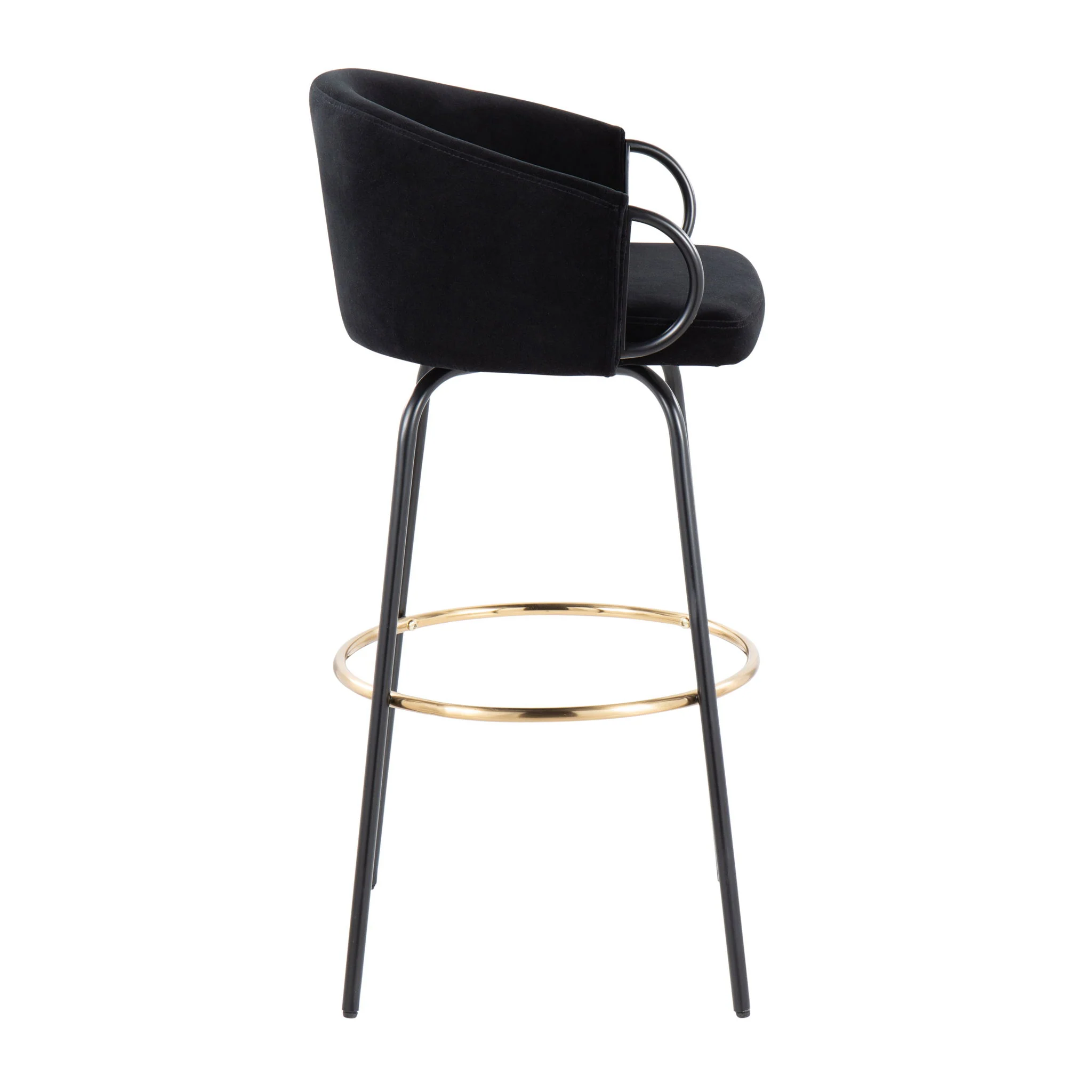 Claire - Contemporary / Glam Barstool With Footrest (Set of 2) - Image 6