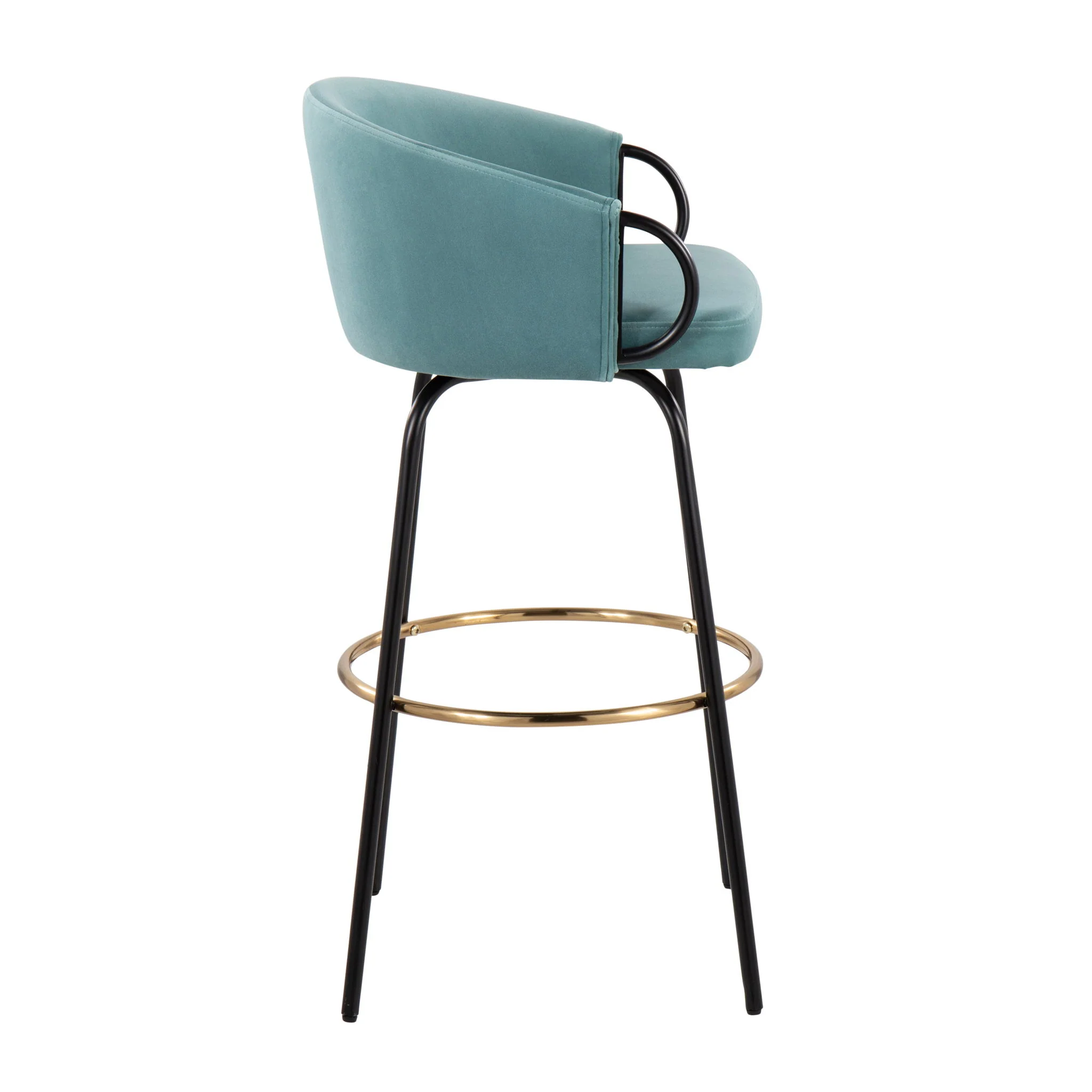 Claire - Contemporary / Glam Barstool With Footrest (Set of 2) - Image 7