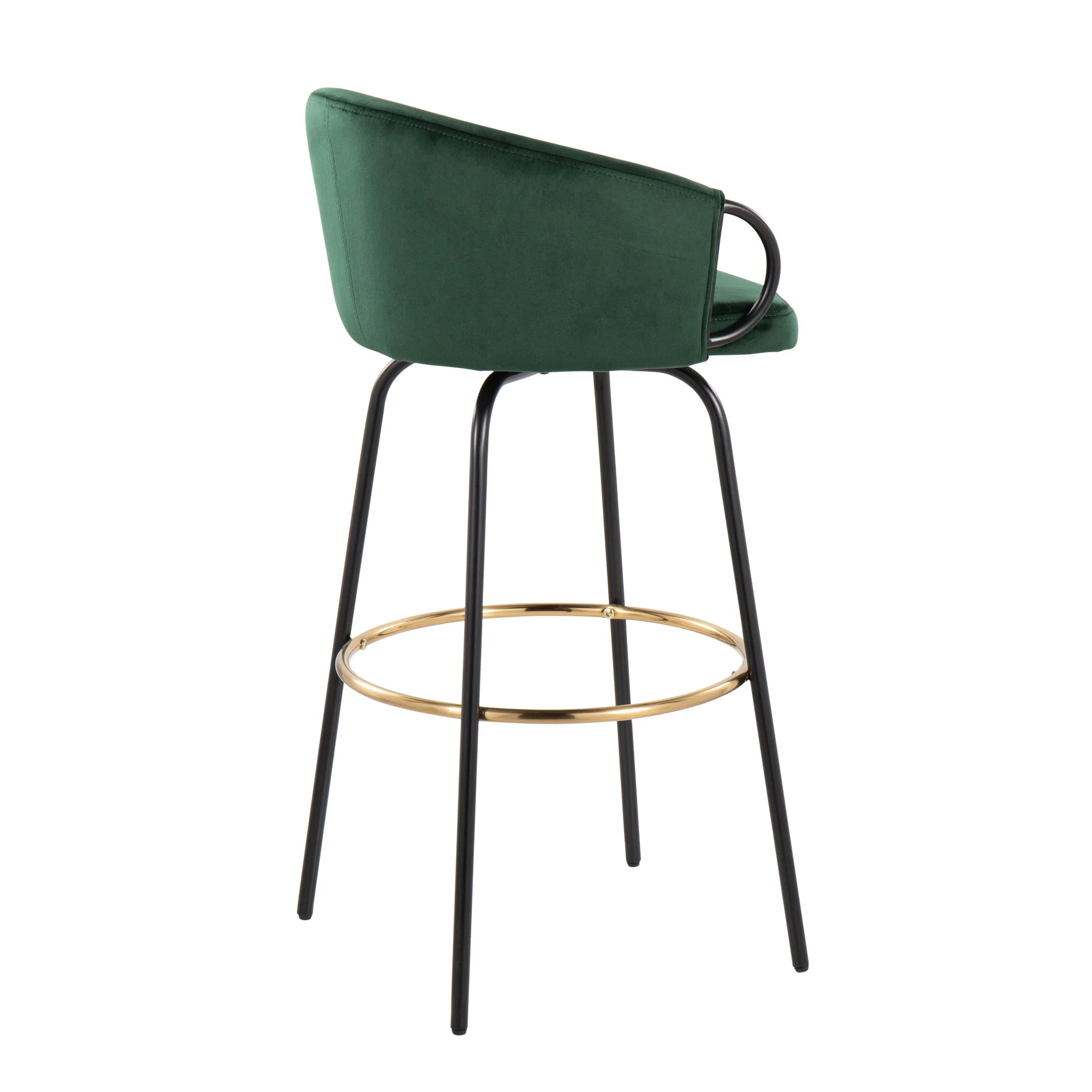Claire - Contemporary / Glam Barstool With Footrest (Set of 2) - Image 9
