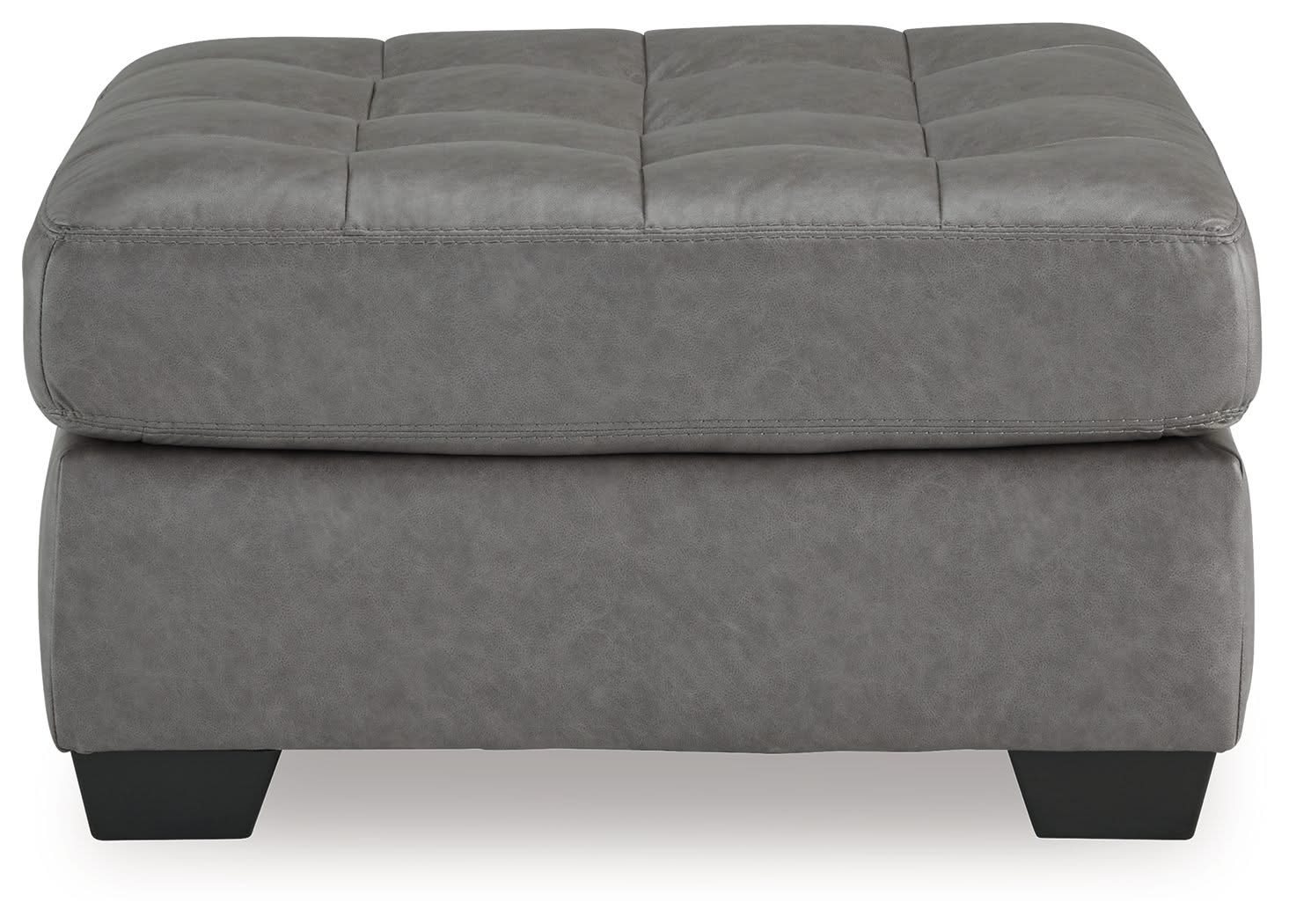 Clairette Court - Oversized Accent Ottoman - Alloy - Image 3