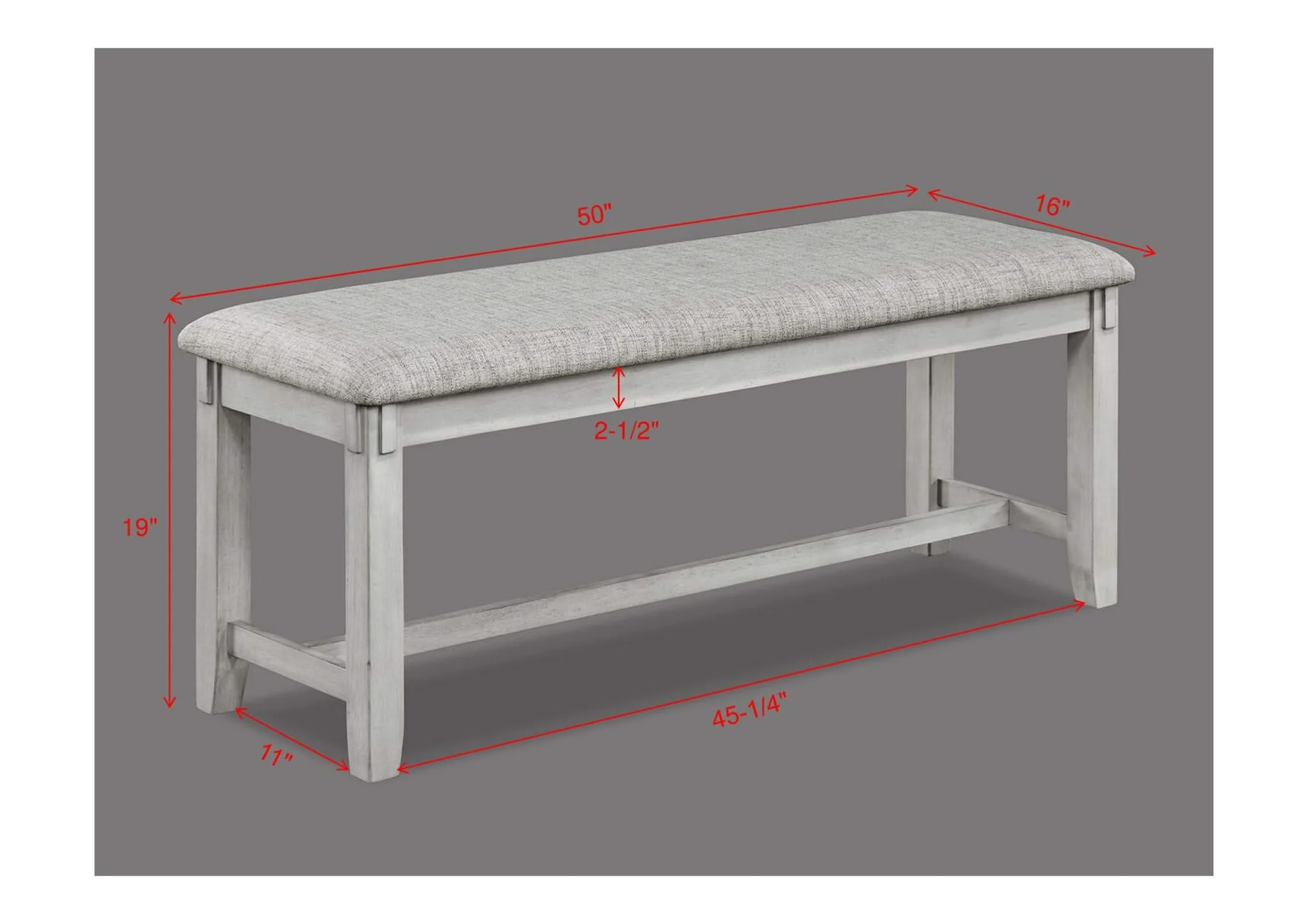 Clara - Bench - Drift Wood - Image 3