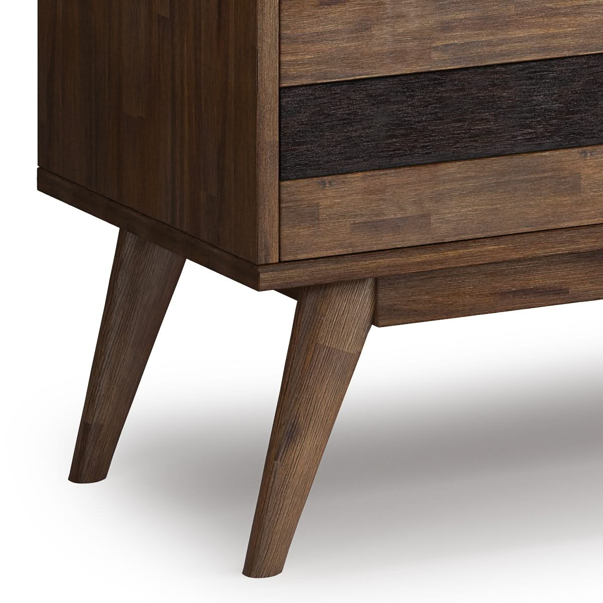 Clarkson - Low TV Stand - Rustic Natural Aged Brown - Image 4