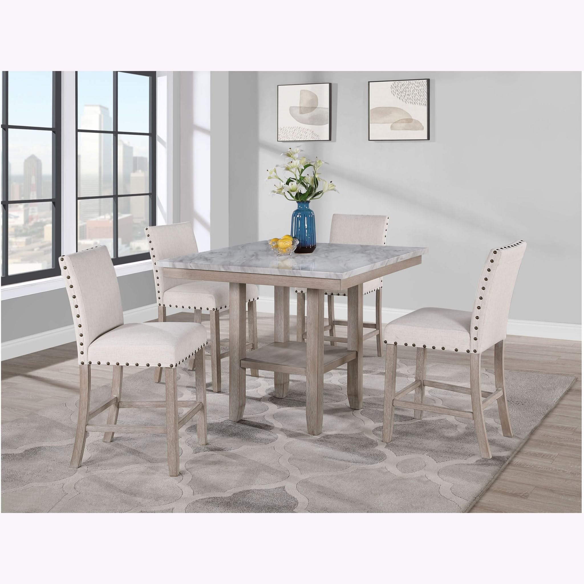 Claui - Bar Table And Bar Stools - Natural - Image 4