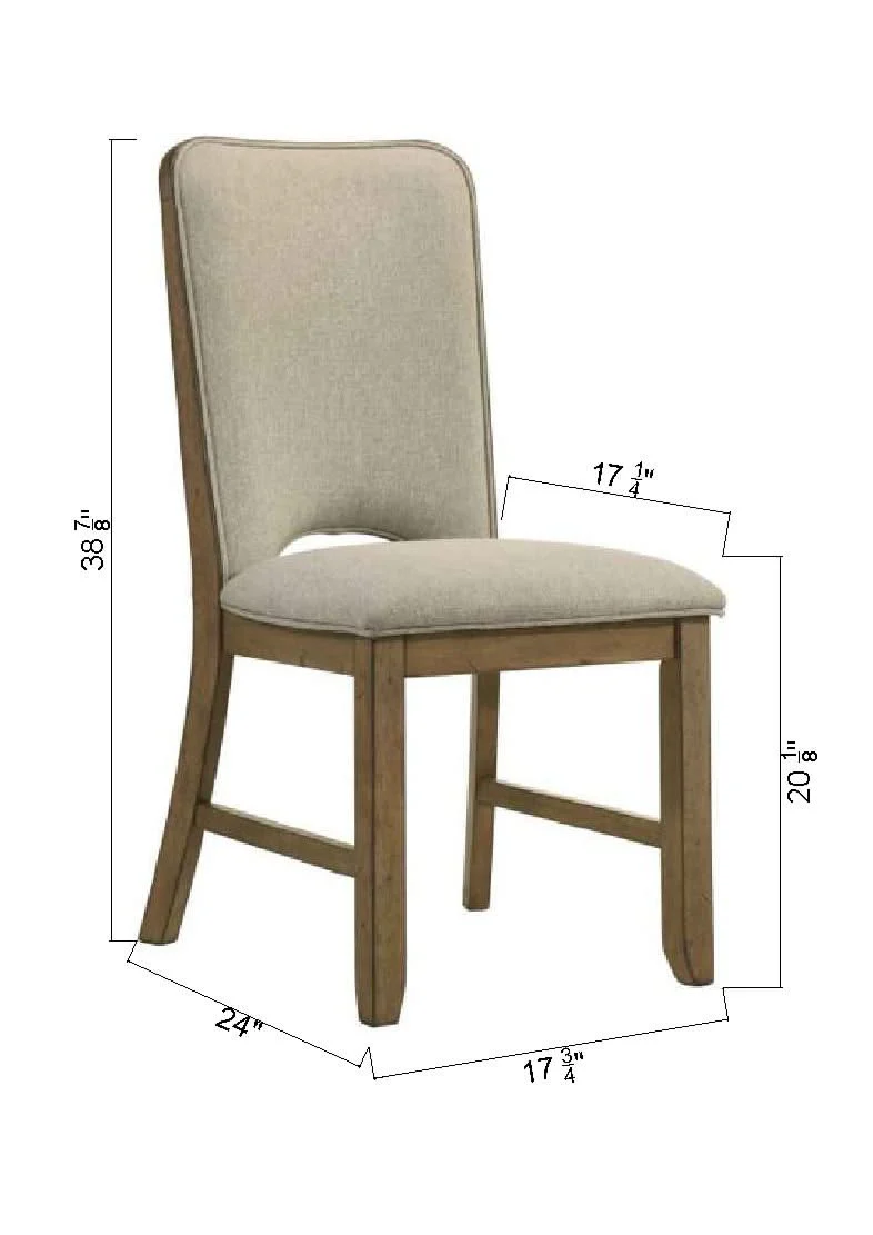 Cockrell - Side Chair (Set of 2) - Light Brown / Beige - Image 3