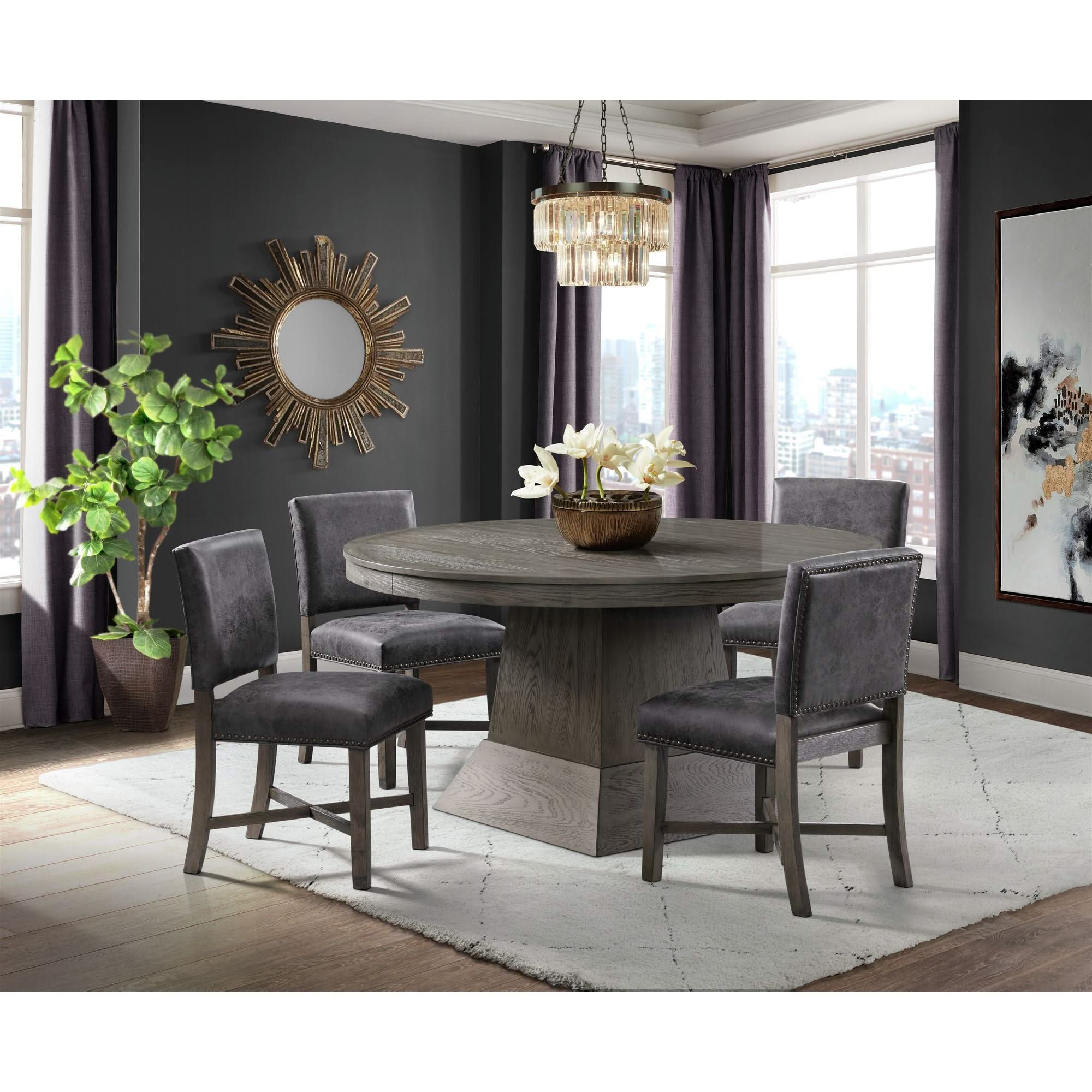 Collins - Dining Table Complete - Gray - Image 4
