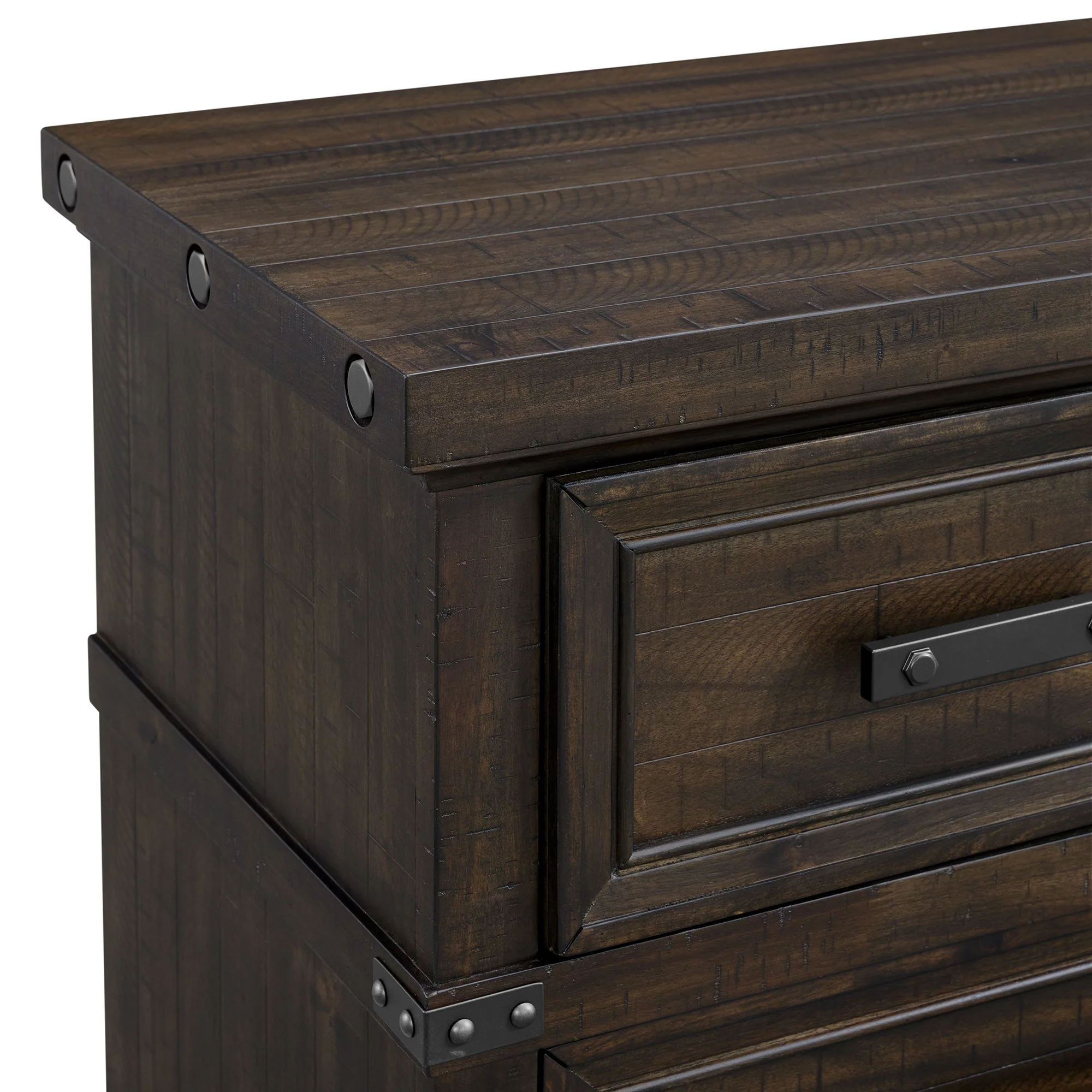 Colorado City - 2-Drawer Nightstand With USB - Charcoal - Image 3