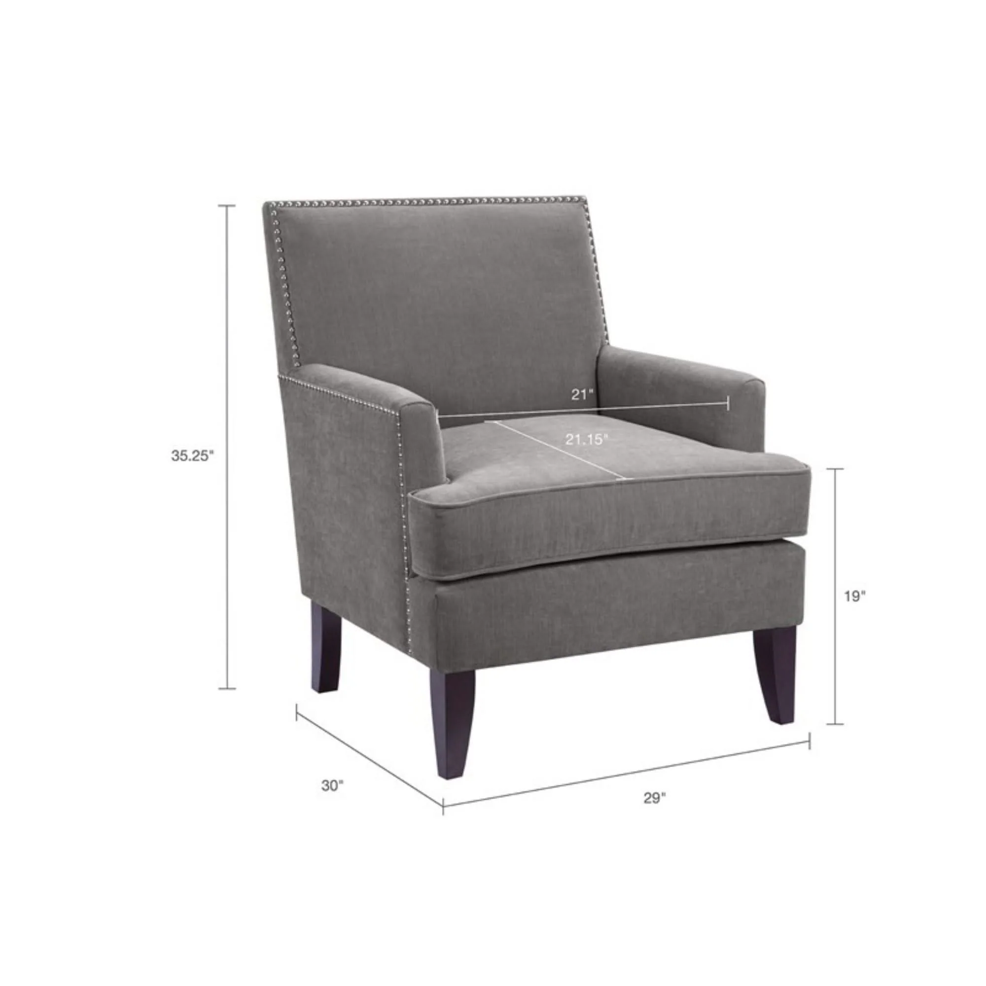 Colton - Track Arm Club Chair With Nailhead Trim - Image 7