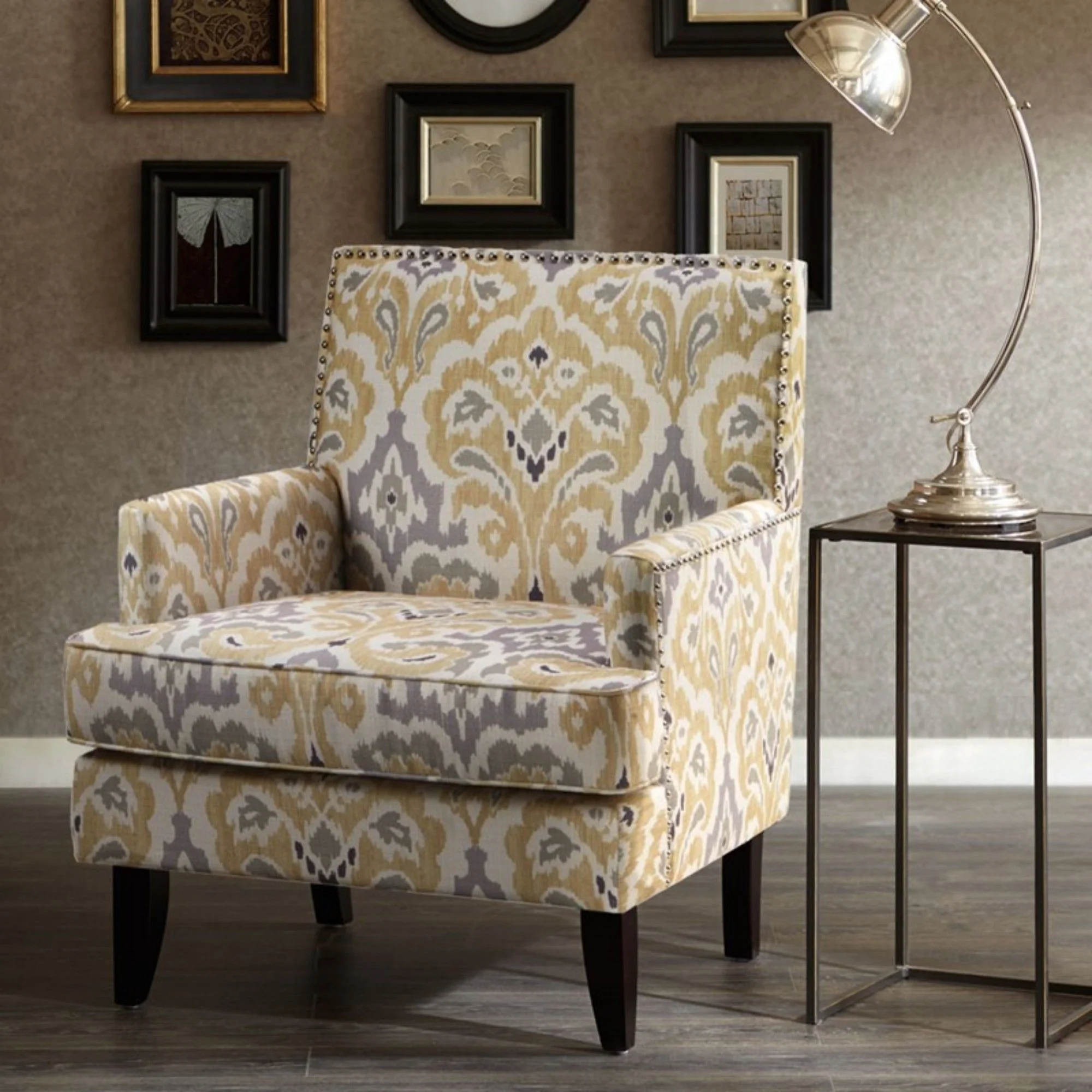 Colton - Track Arm Club Chair With Nailhead Trim - Image 8