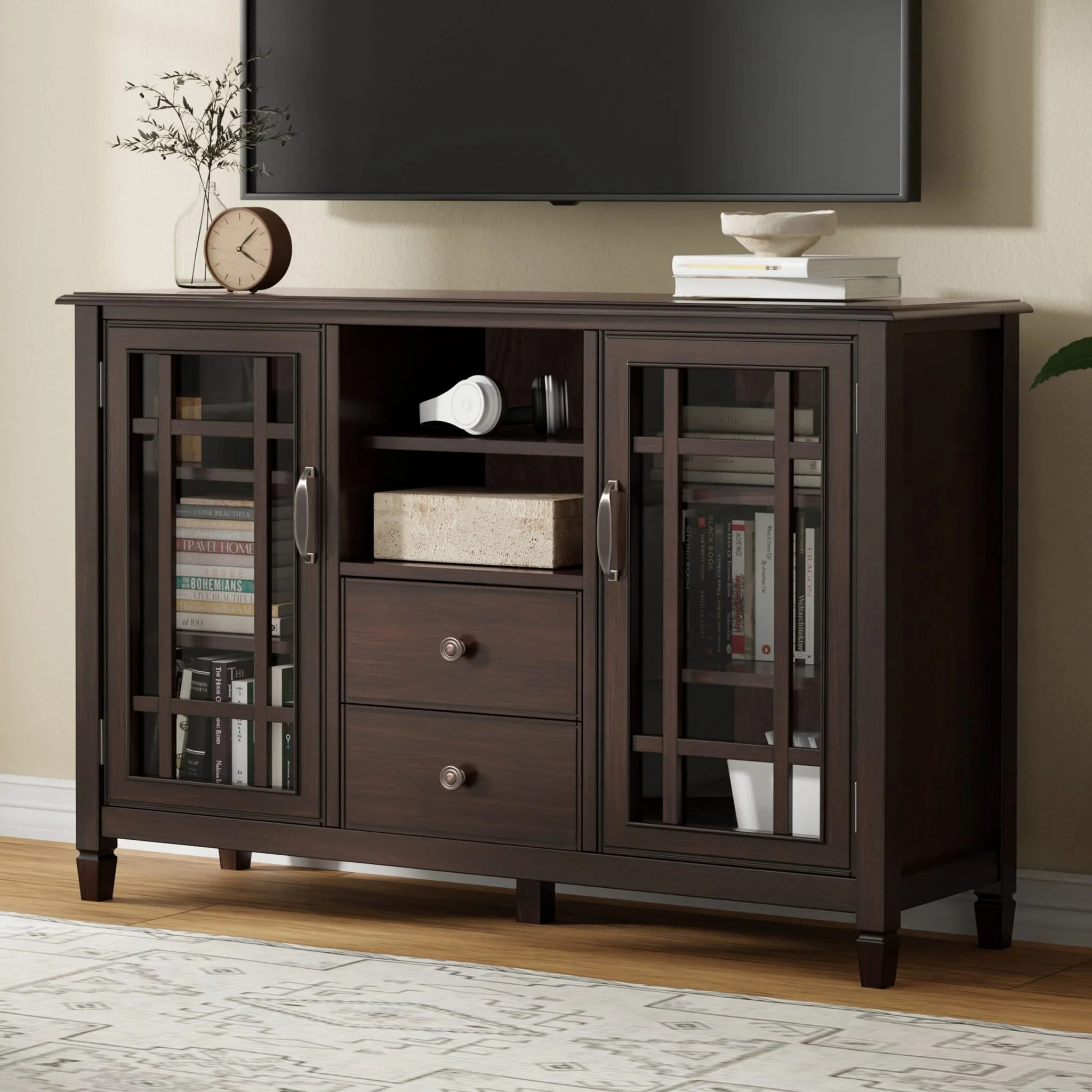 Connaught - Tall TV Stand - Brown - Image 4