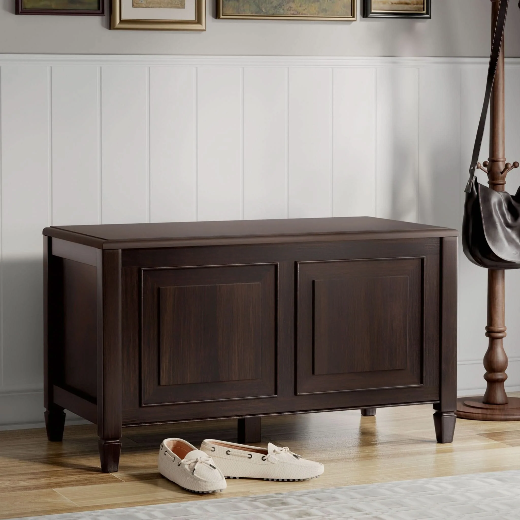 Connaught - Wide Storage Bench Trunk - Chestnut - Image 3