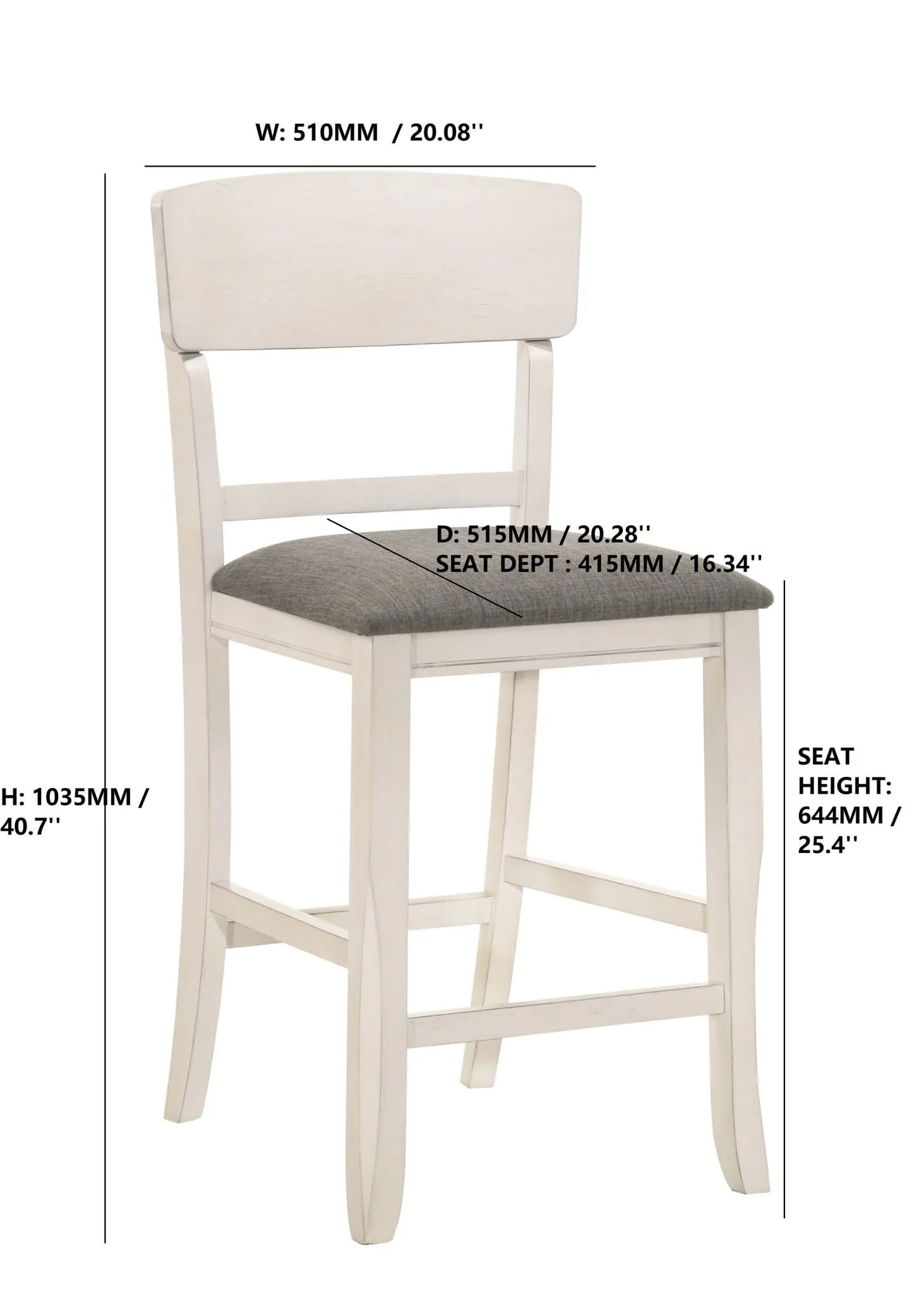 Conner - Counter Height Chair (Set of 2) - Chalk - Image 2