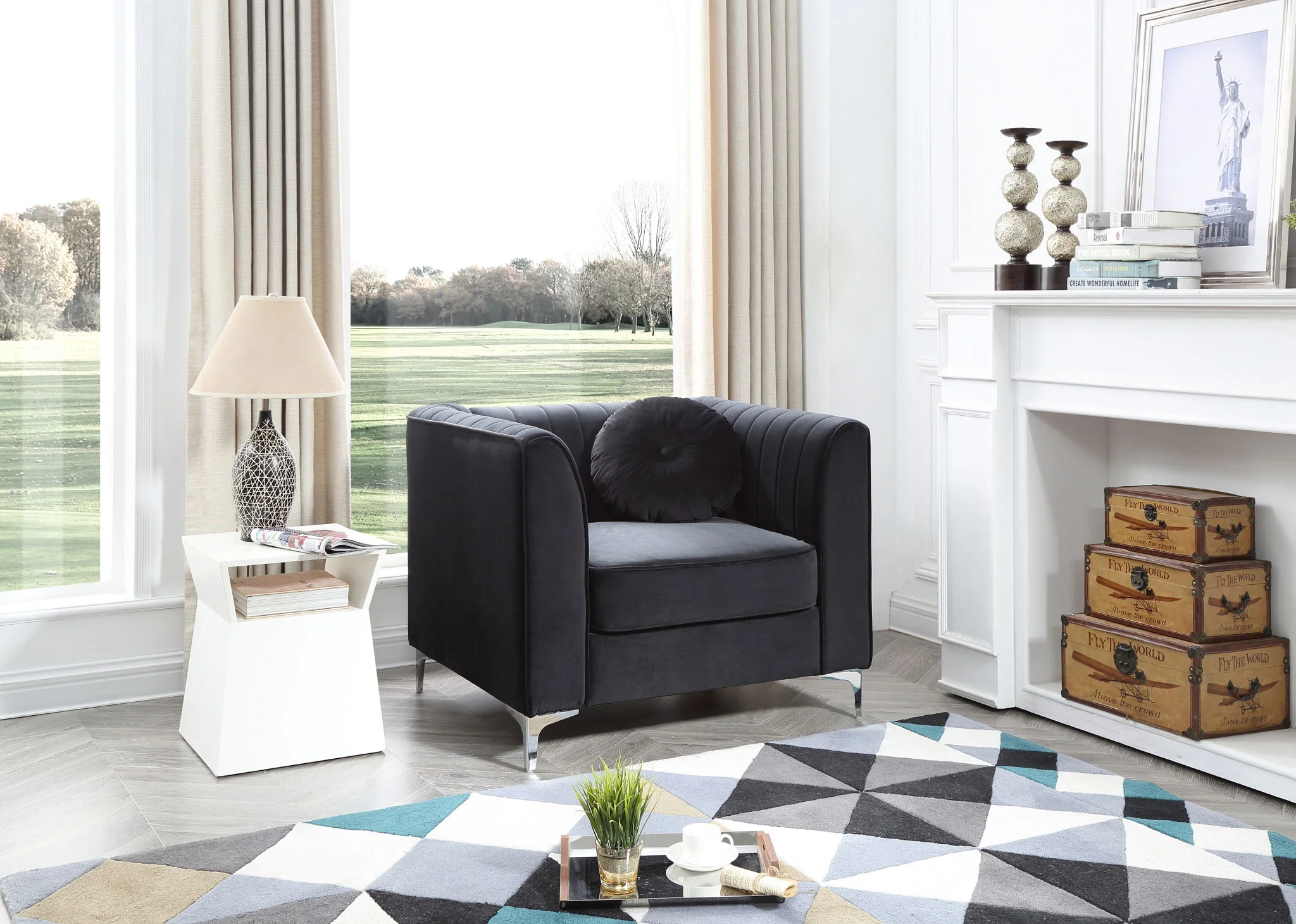 Contemporary Sloped Armchair - Image 2