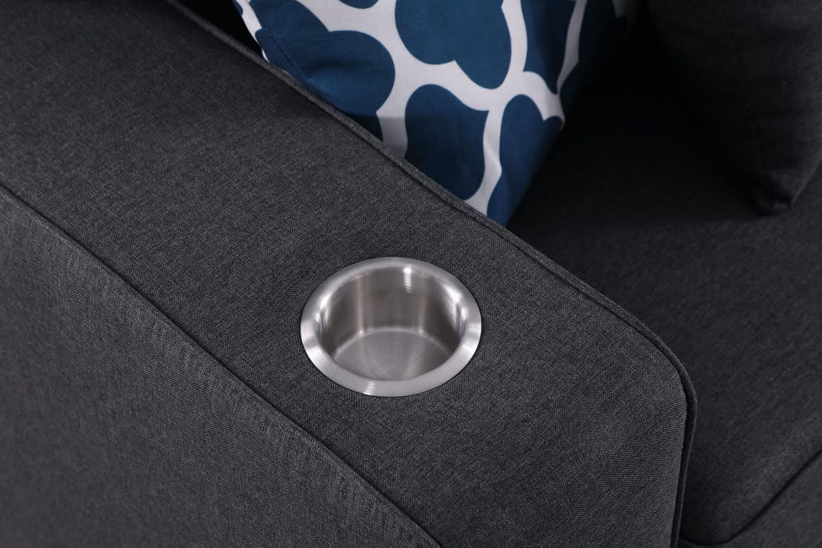 Cooper - Beautiful Sofa With Cupholder - Image 3