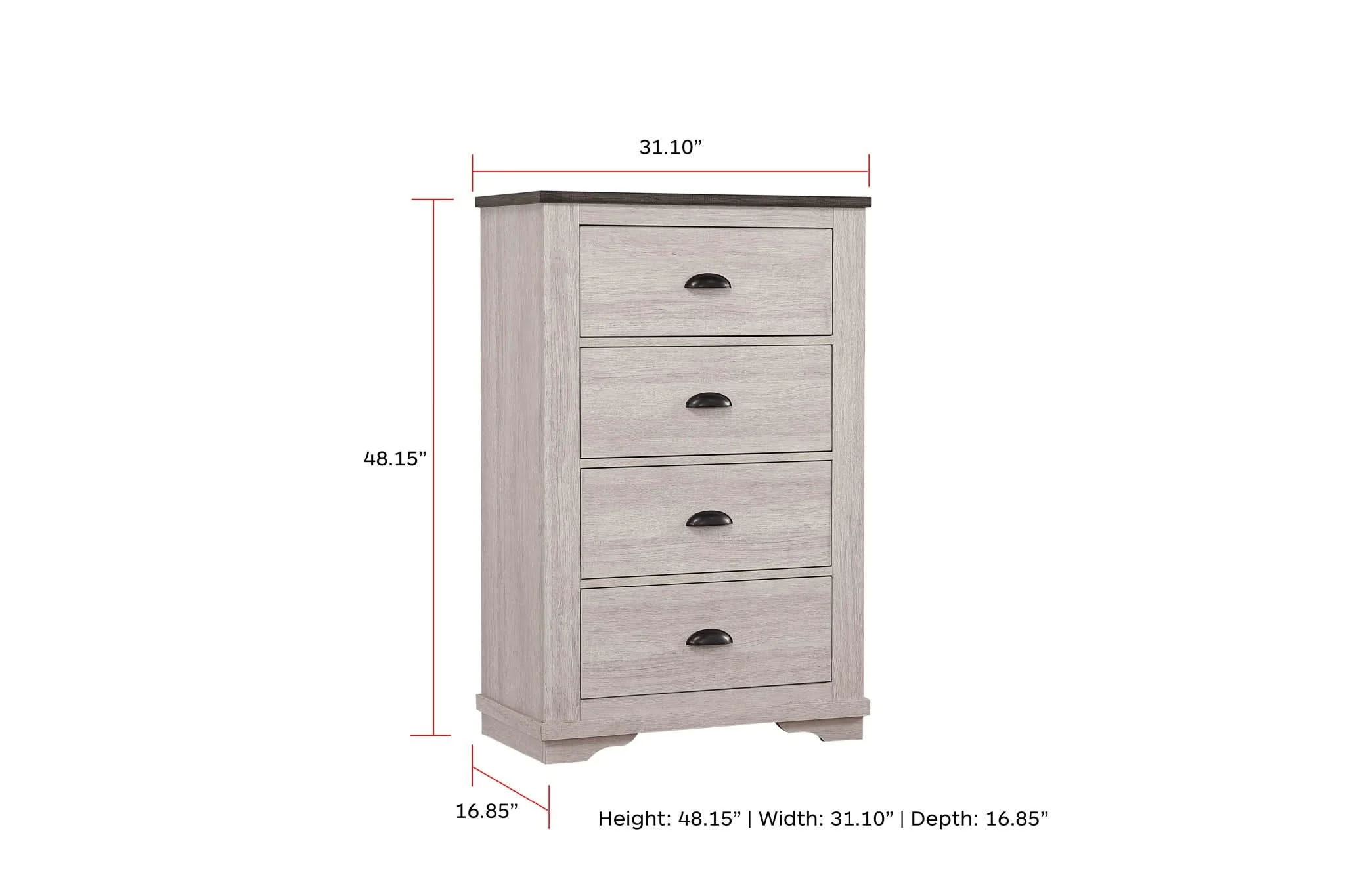 Coralee - Chest - Chalk / Gray - Image 3