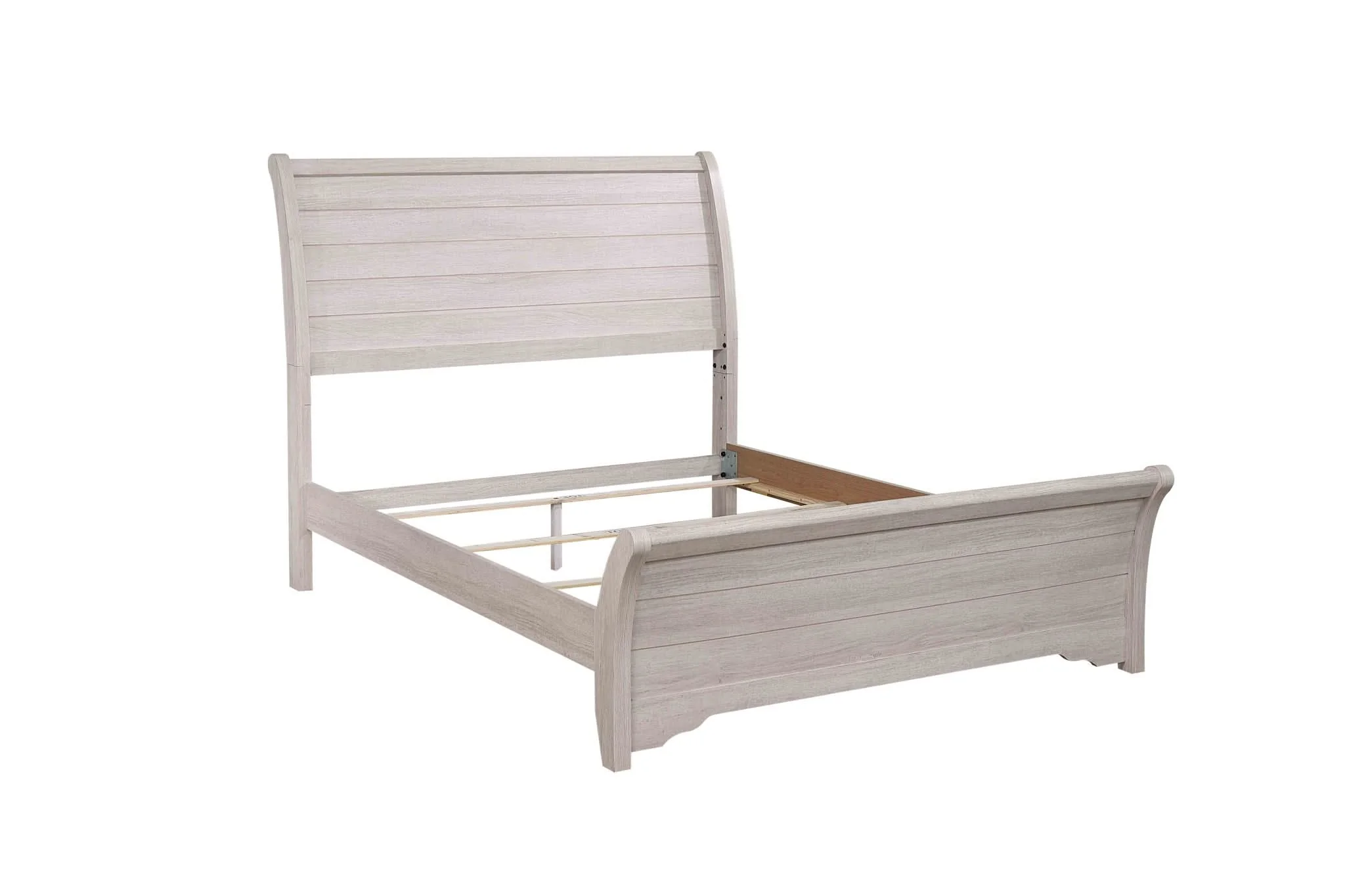 Coralee - King 5 Piece Bedroom Set - Chalk / Gray - Image 4