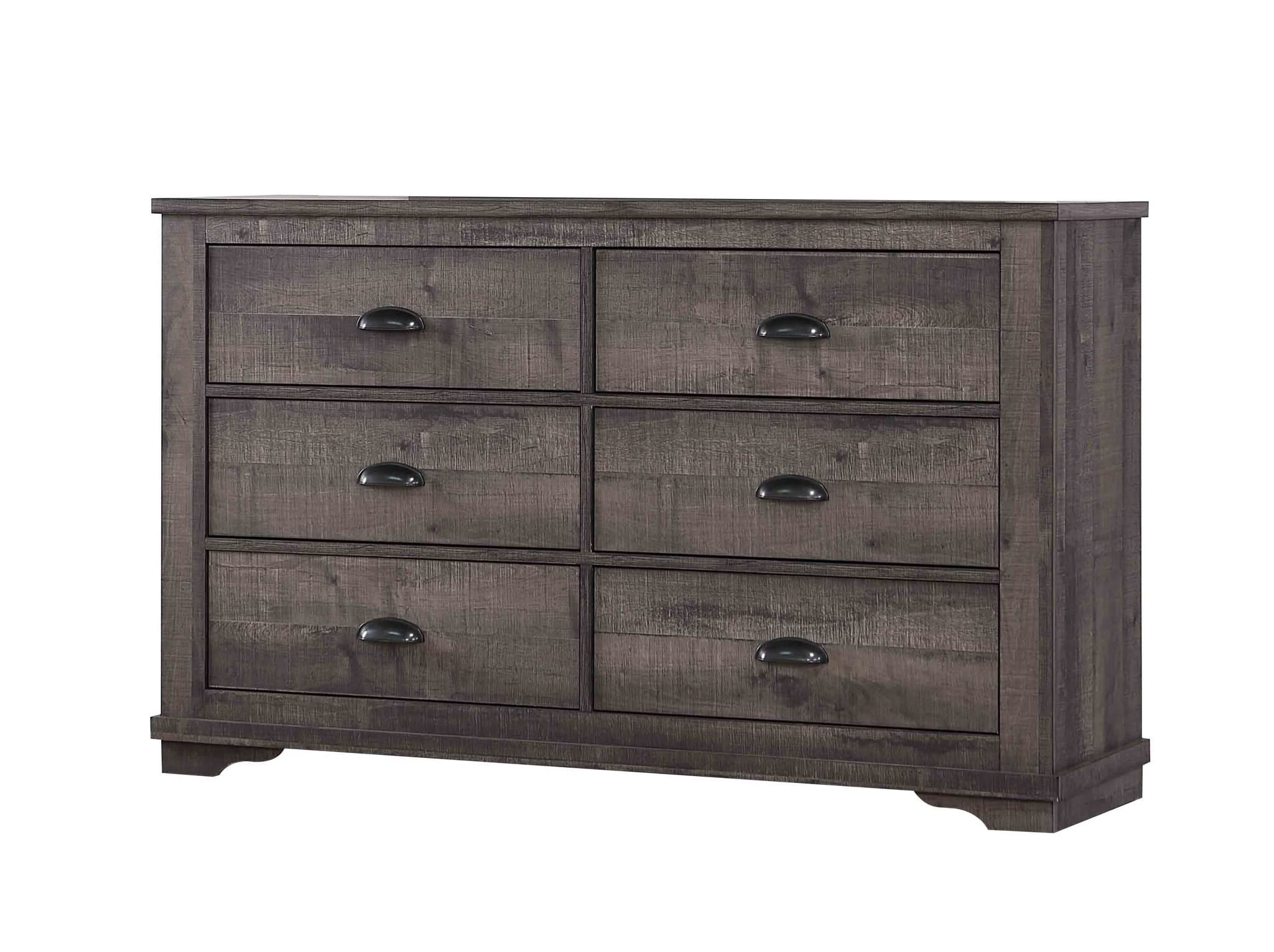 Coralee - King 5 Piece Bedroom Set - Dark Gray - Image 4