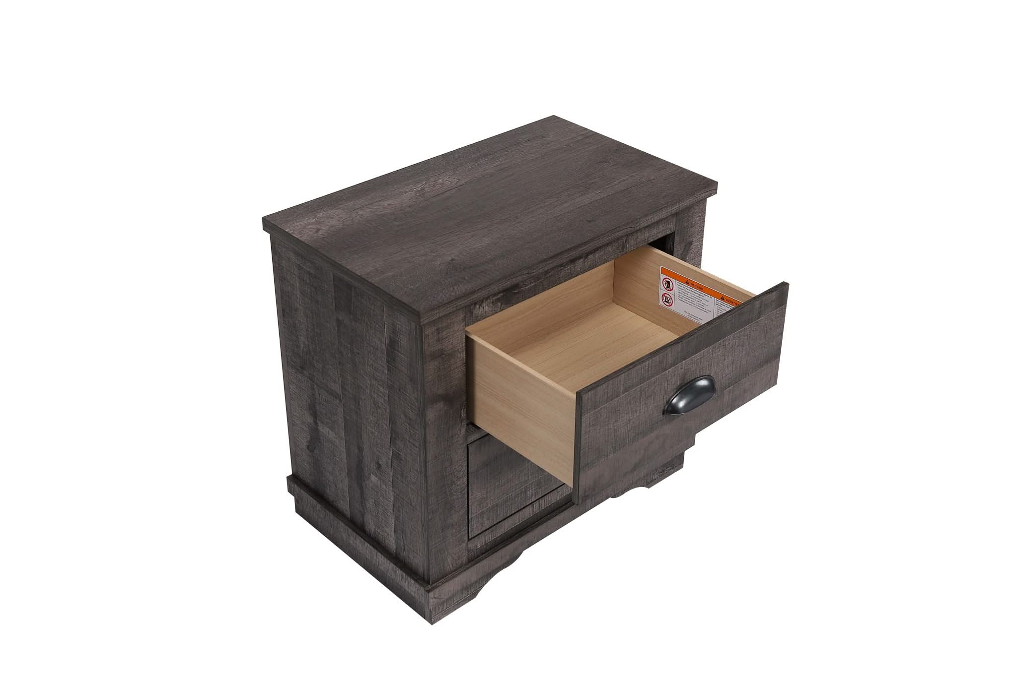 Coralee - Nightstand - Dark Gray - Image 3