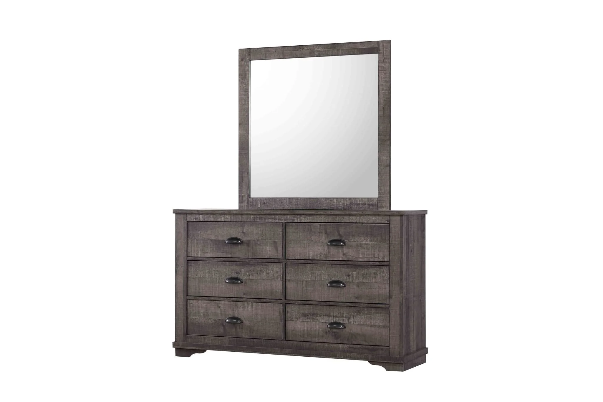 Coralee - Queen 5 Piece Bedroom Set - Dark Gray - Image 3