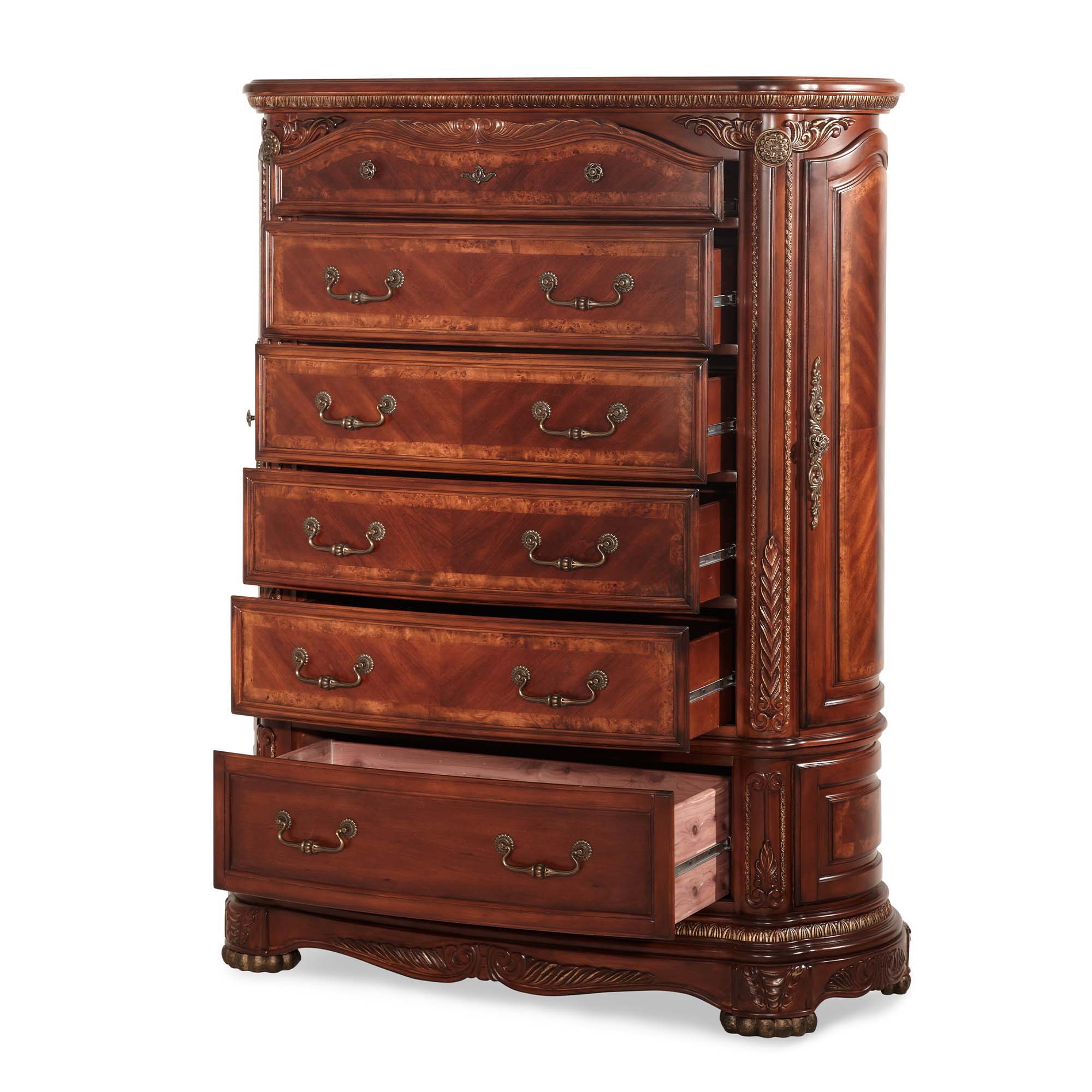 Cortina - 6-Drawer Chest - Honey Walnut - Image 2