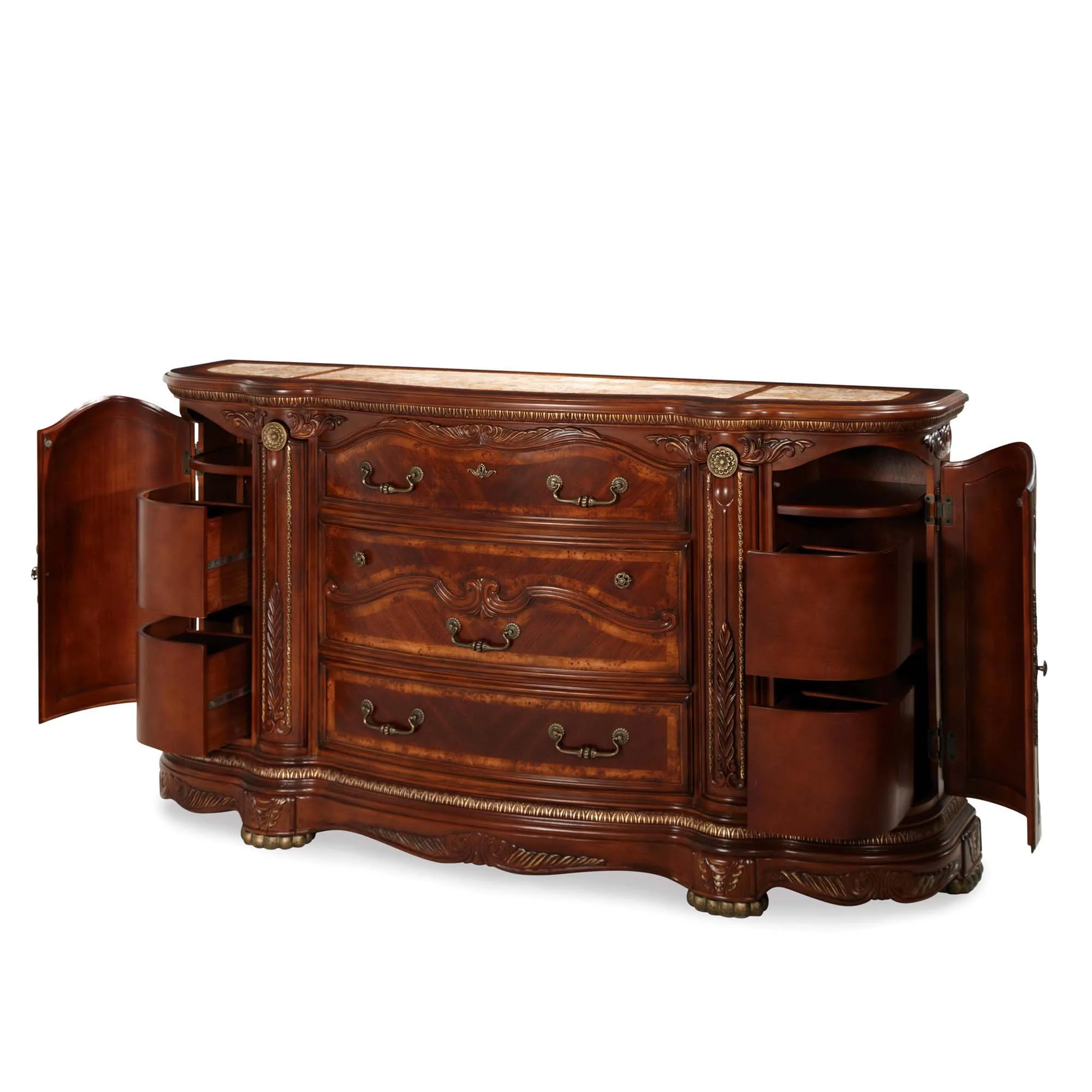 Cortina - Dresser - Honey Walnut - Image 4
