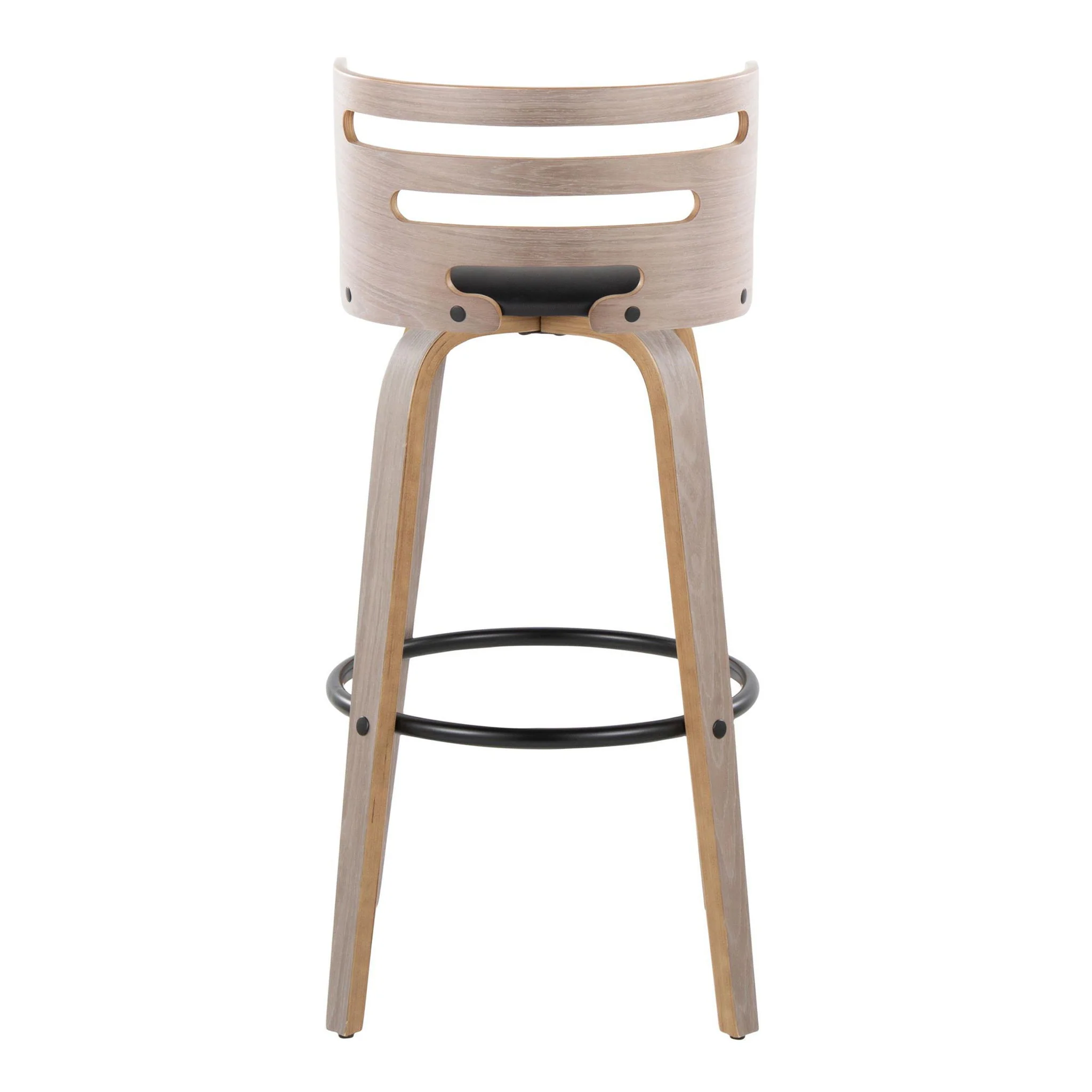 Cosini - Mid Century Modern Fixed Height, Barstool & Swivel And Round Footrest (Set of 2) - Image 8