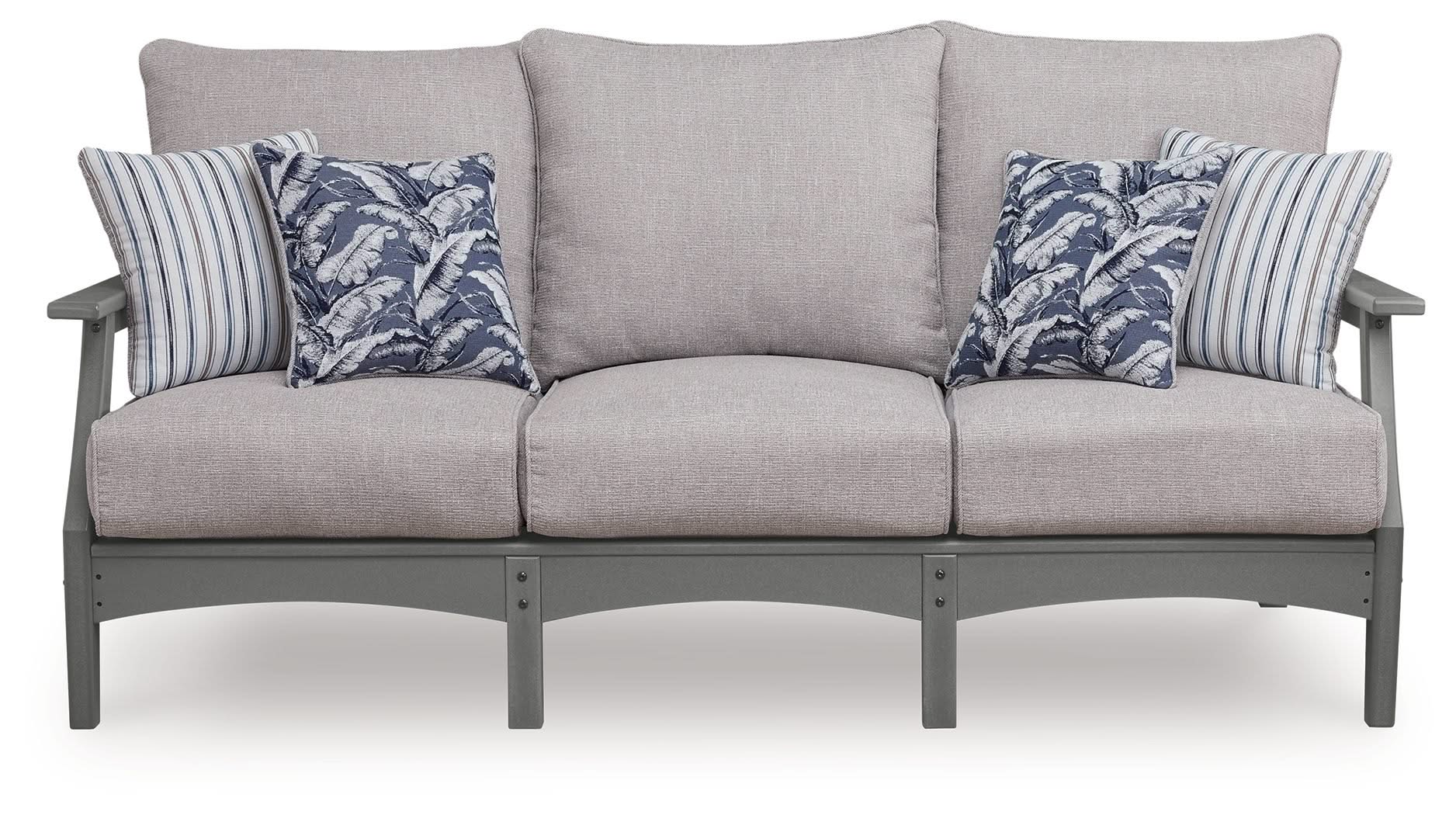 Cove Beach - Sofa With Cushion - Gray - Image 4