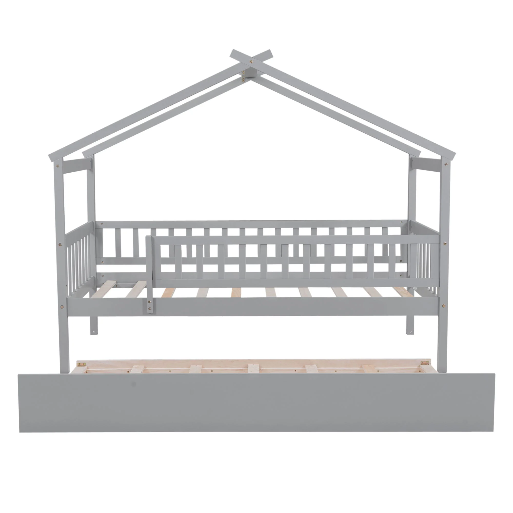 Creativity House Bed With Twin Size Trundle - Image 4