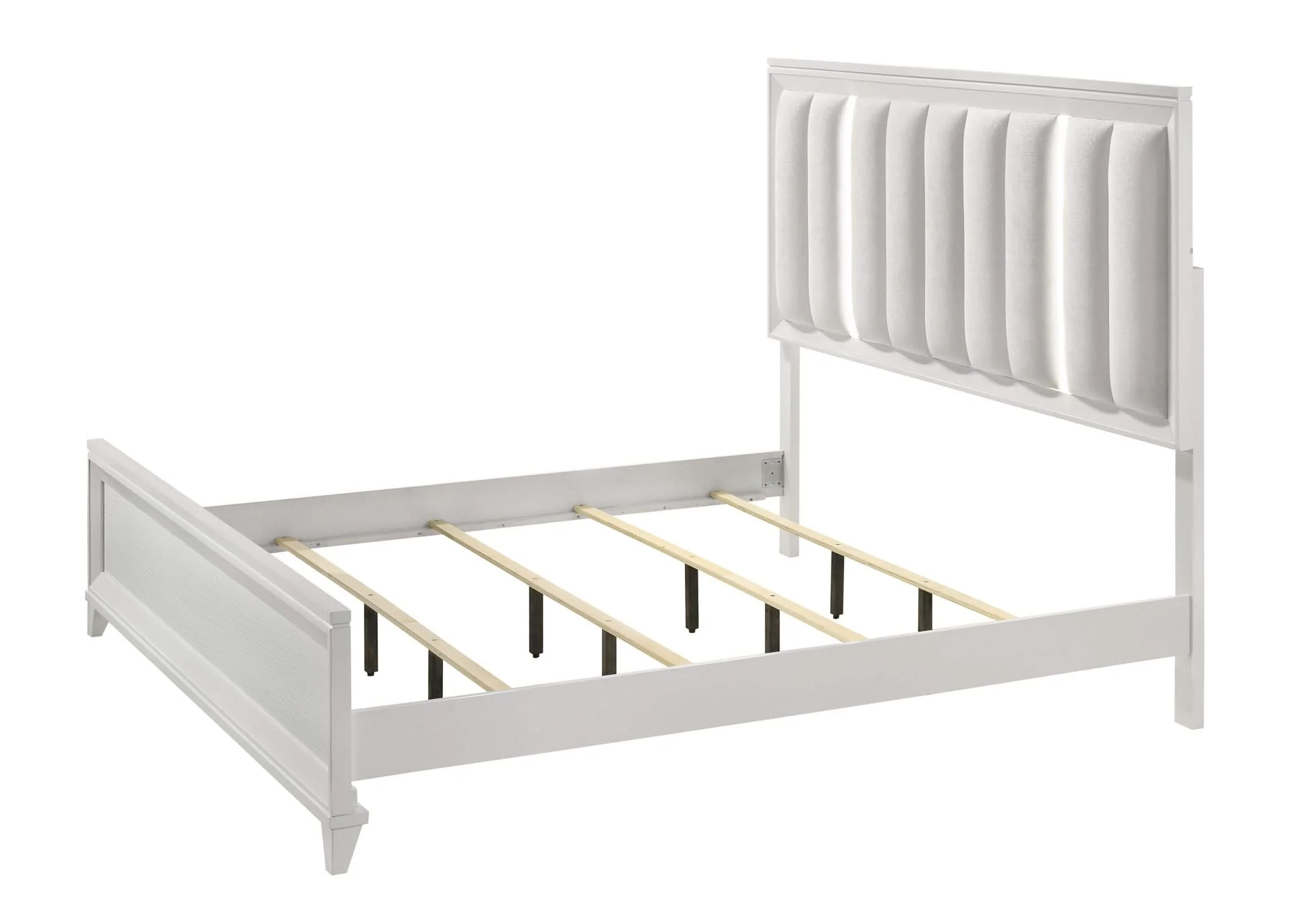 Cressida - King Bed With Slats - White - Image 3