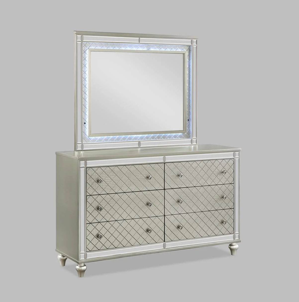 Cristian - Queen 4 Piece Bedroom Set - Champagne - Image 2