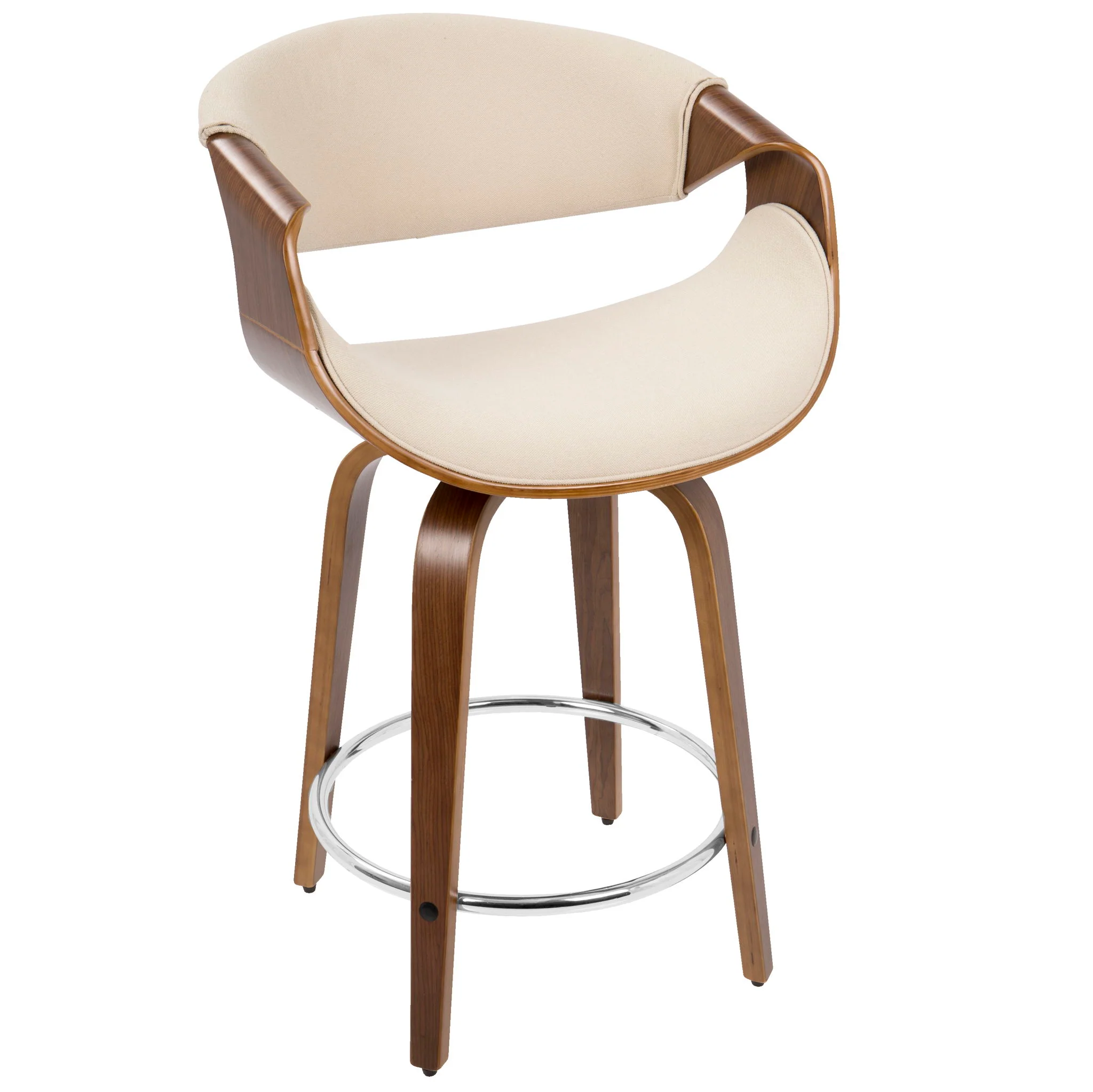 Curvini - Mid Century Modern Counter Stool (Set of 2) - Image 14