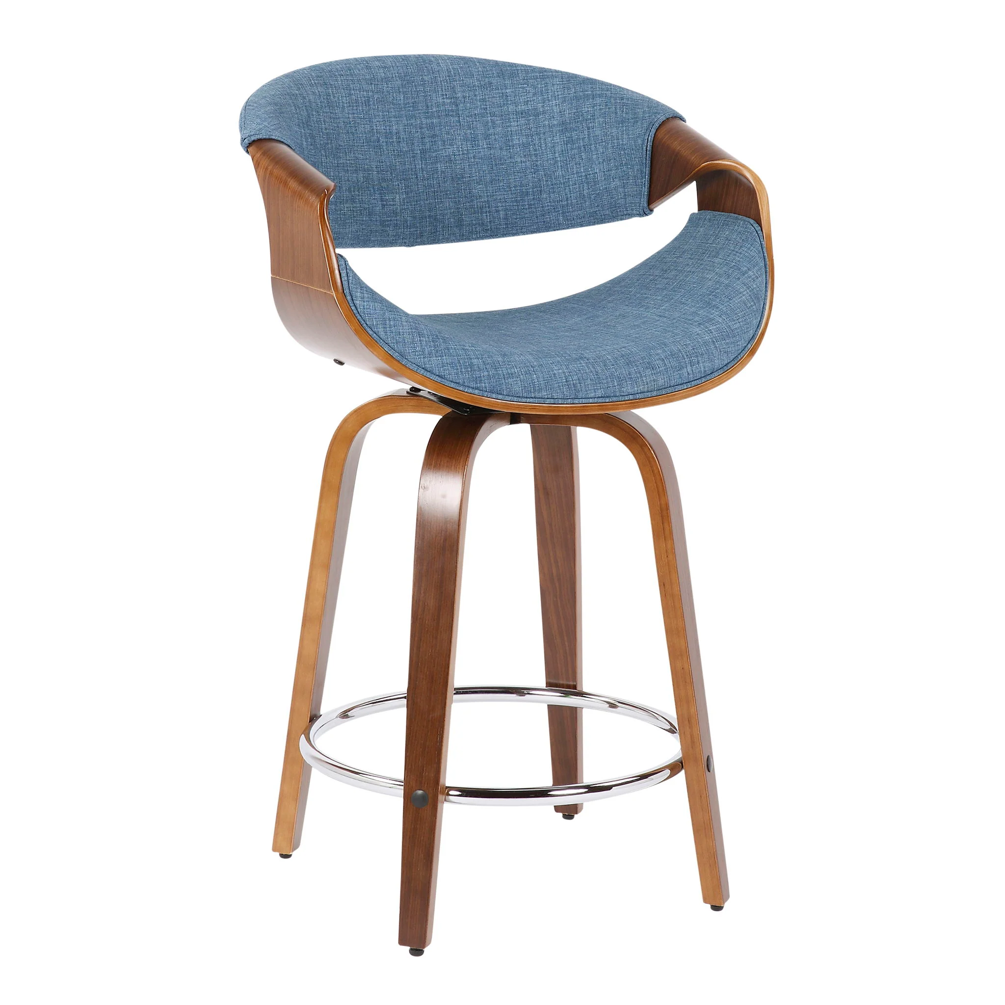 Curvini - Mid Century Modern Counter Stool (Set of 2) - Image 7