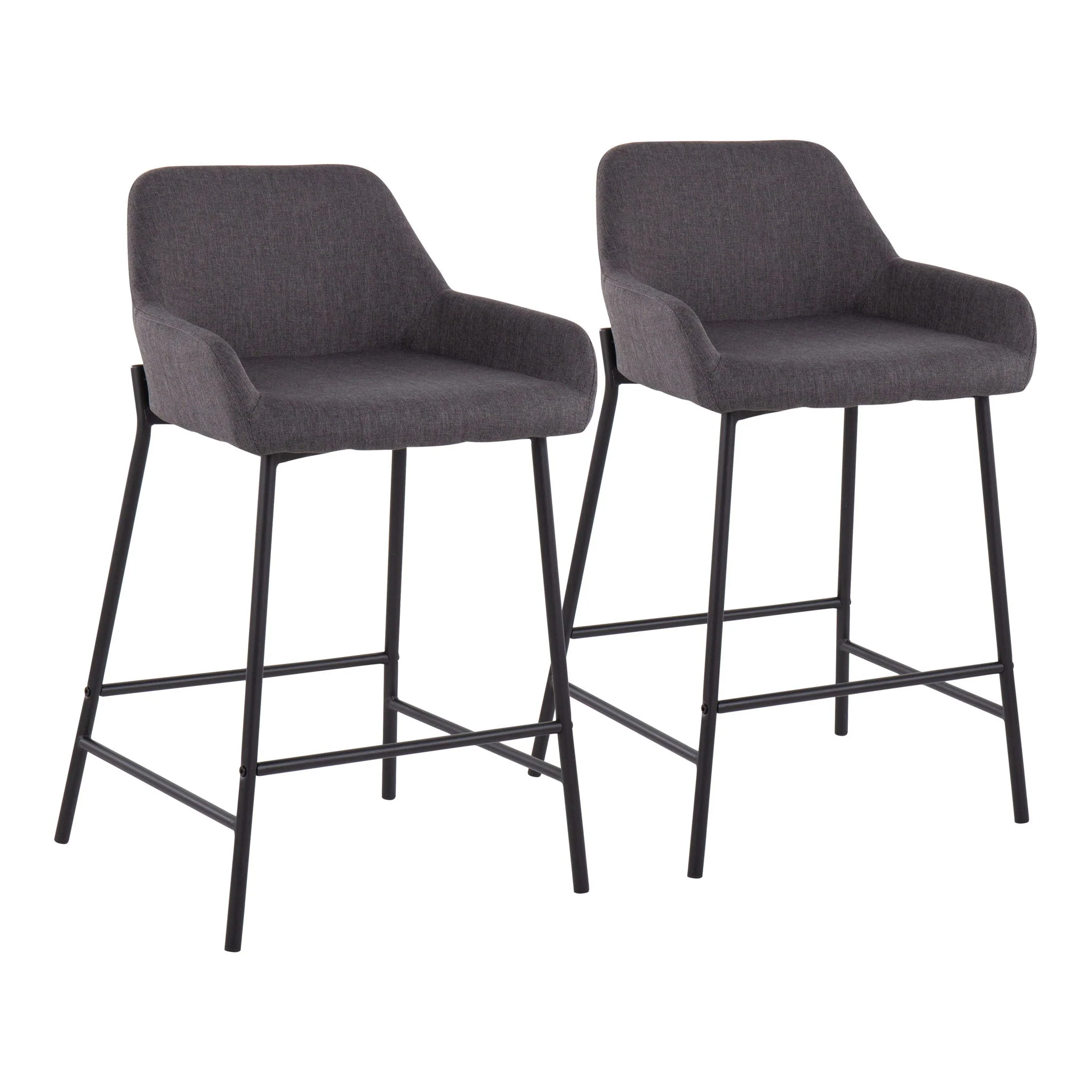 Daniella - Industrial Fixed Height Counter Stool (Set of 2) - Image 3