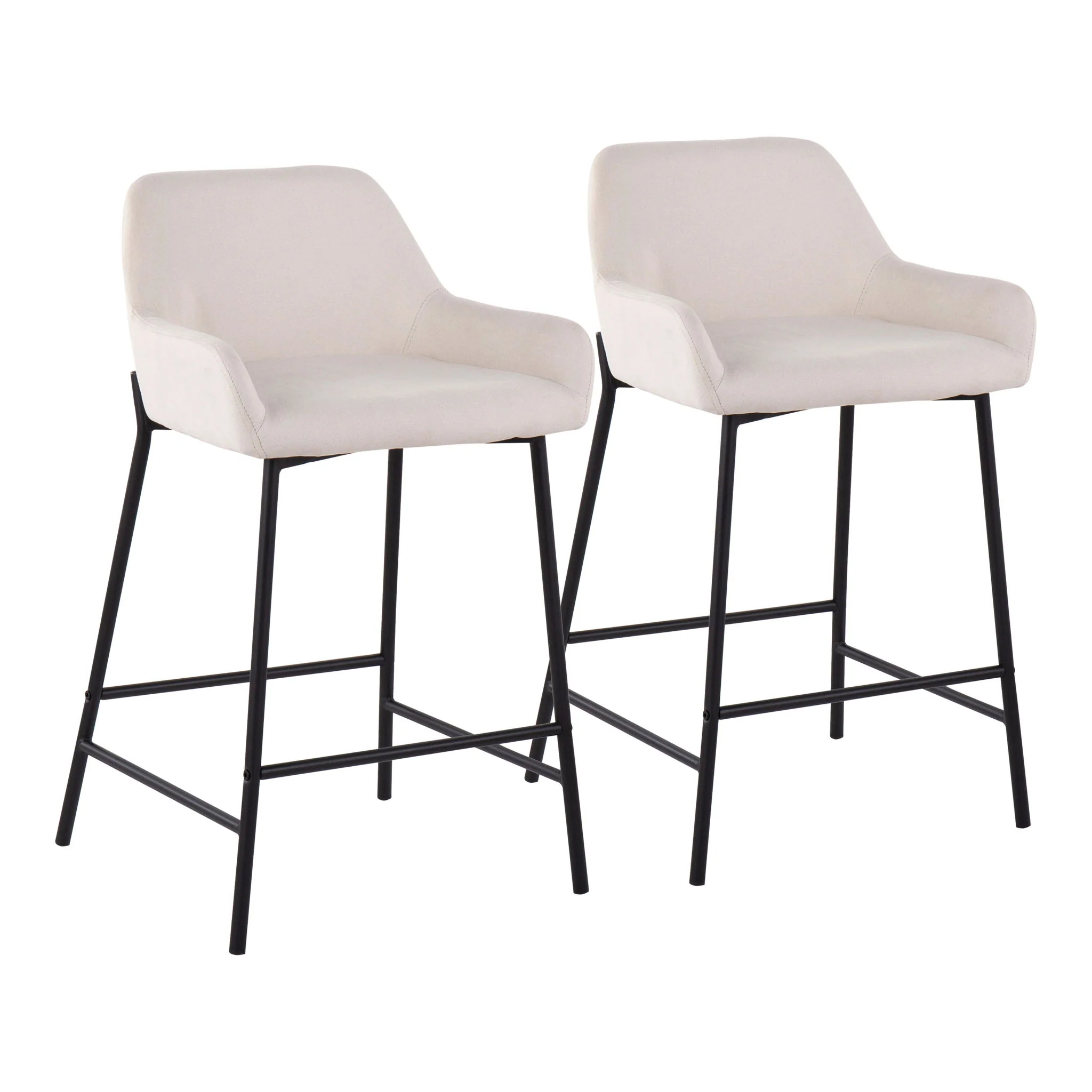 Daniella - Industrial Fixed Height Counter Stool (Set of 2) - Image 4