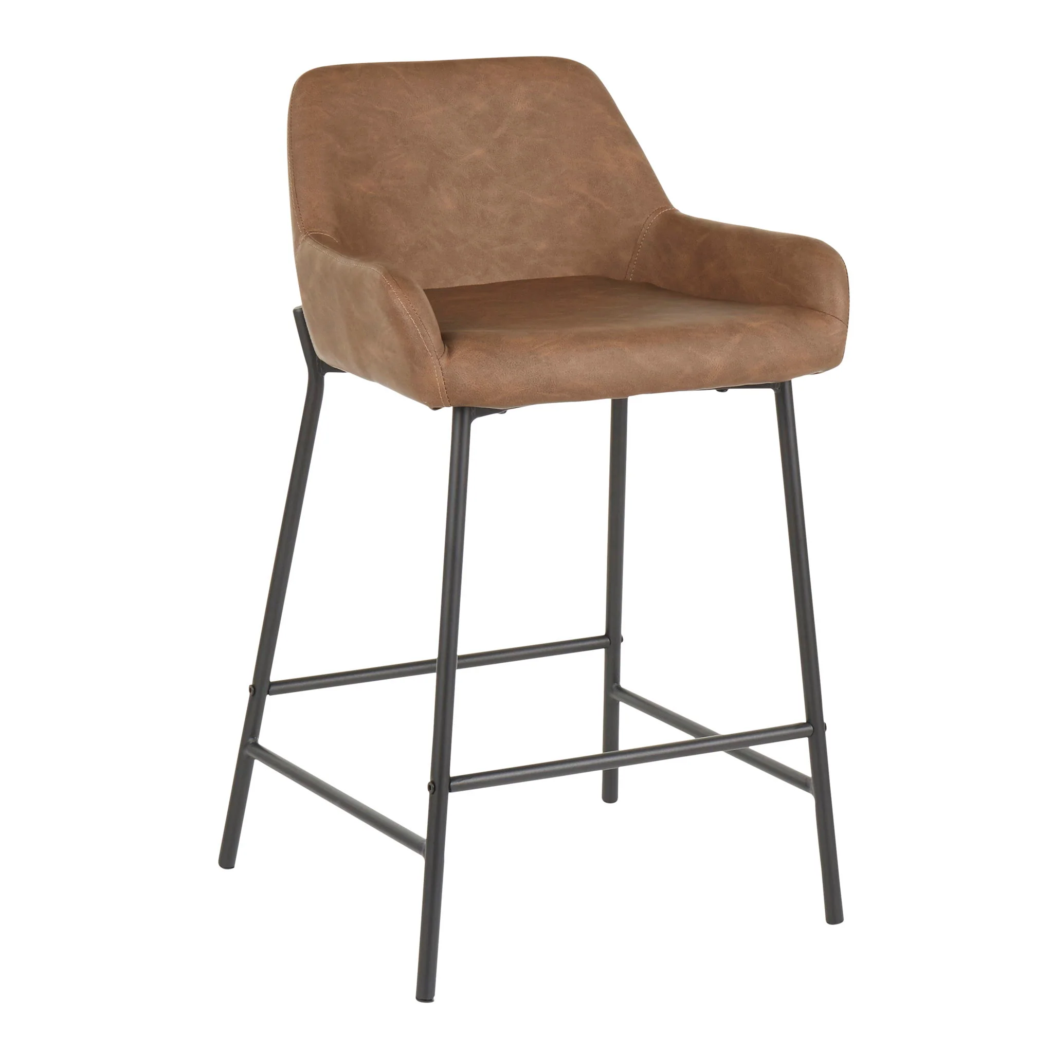 Daniella - Industrial Fixed Height Counter Stool (Set of 2) - Image 7