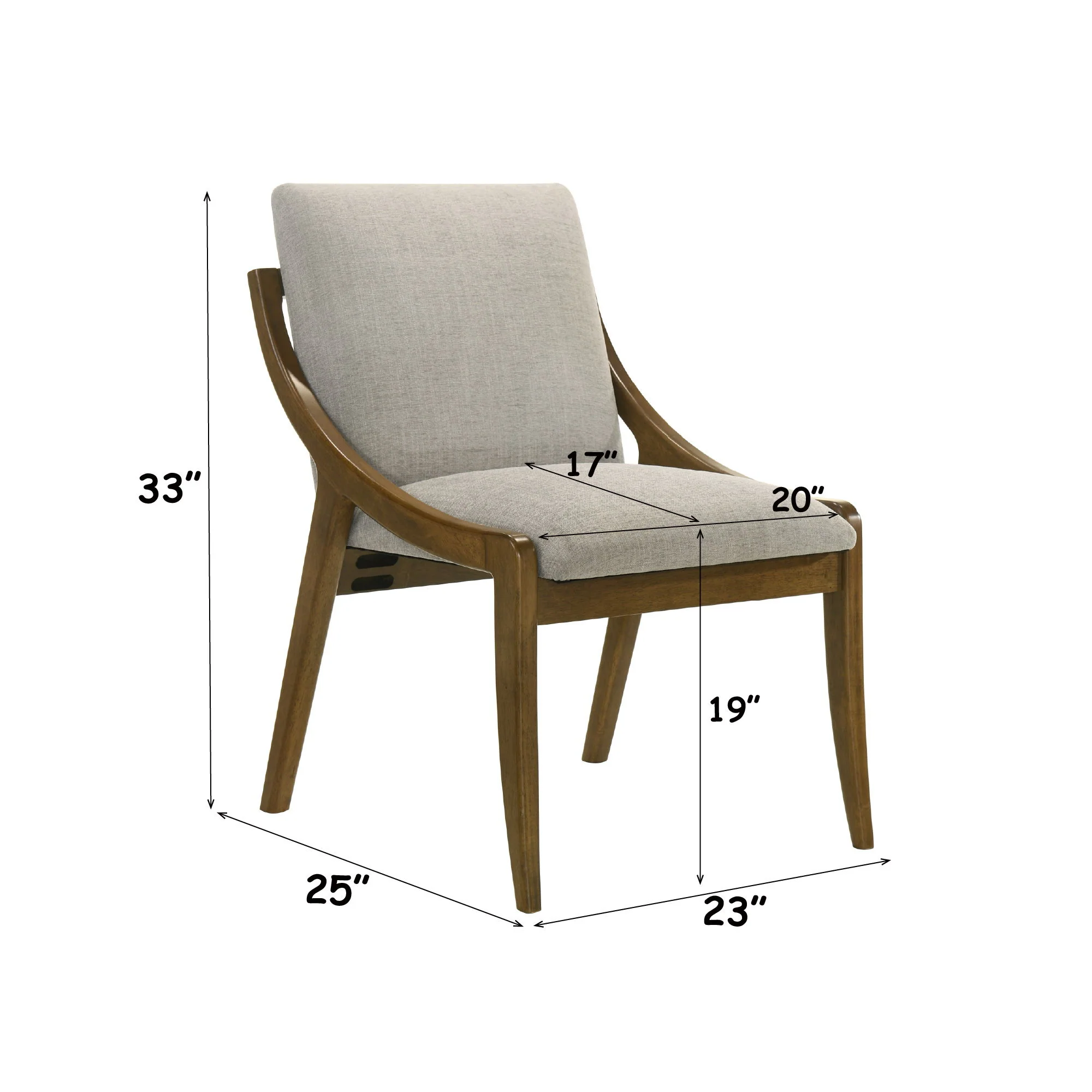 Danzel - Side Chair (Set of 2) - Gray / Oak - Image 4