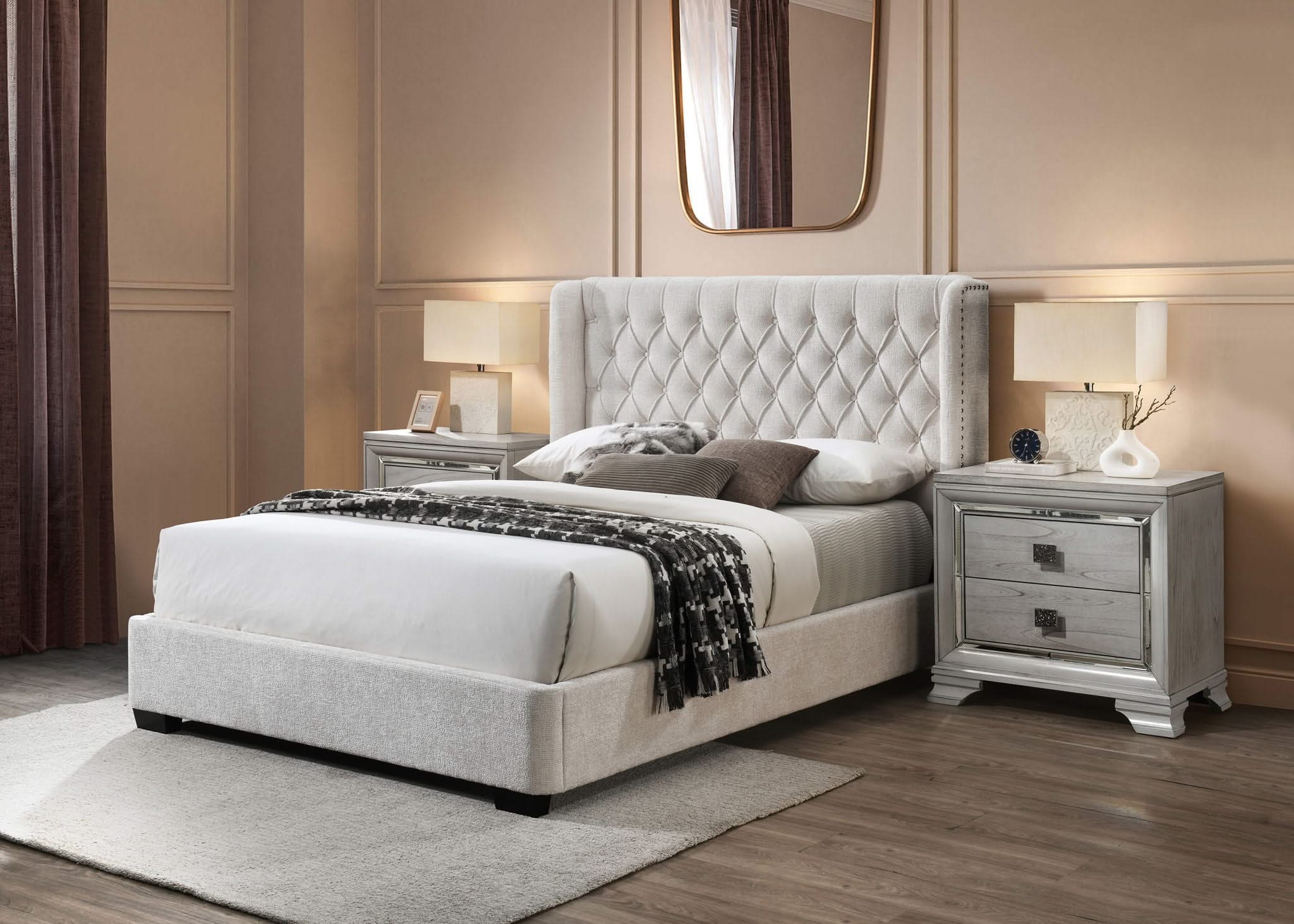 Daphne - King Bed - Ivory - Image 4