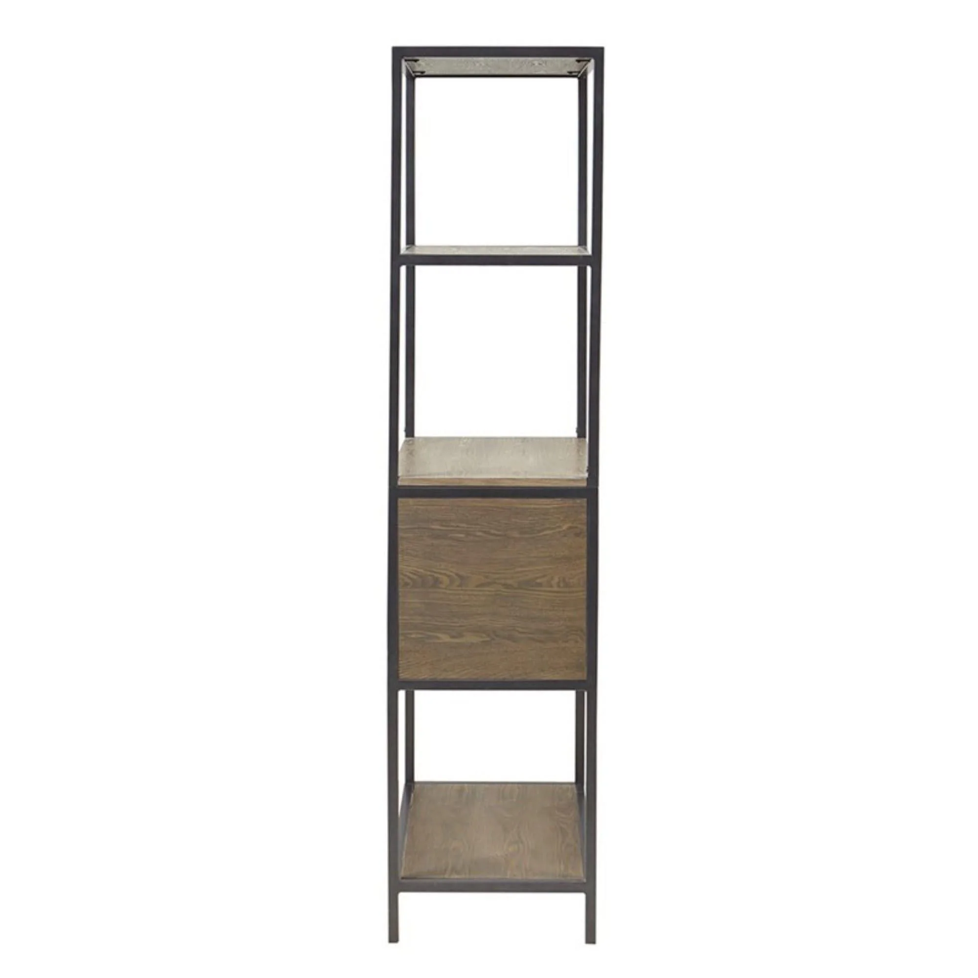 Darley - 3 Shelf Bookcase With Storage Cabinet - Gray - Image 2